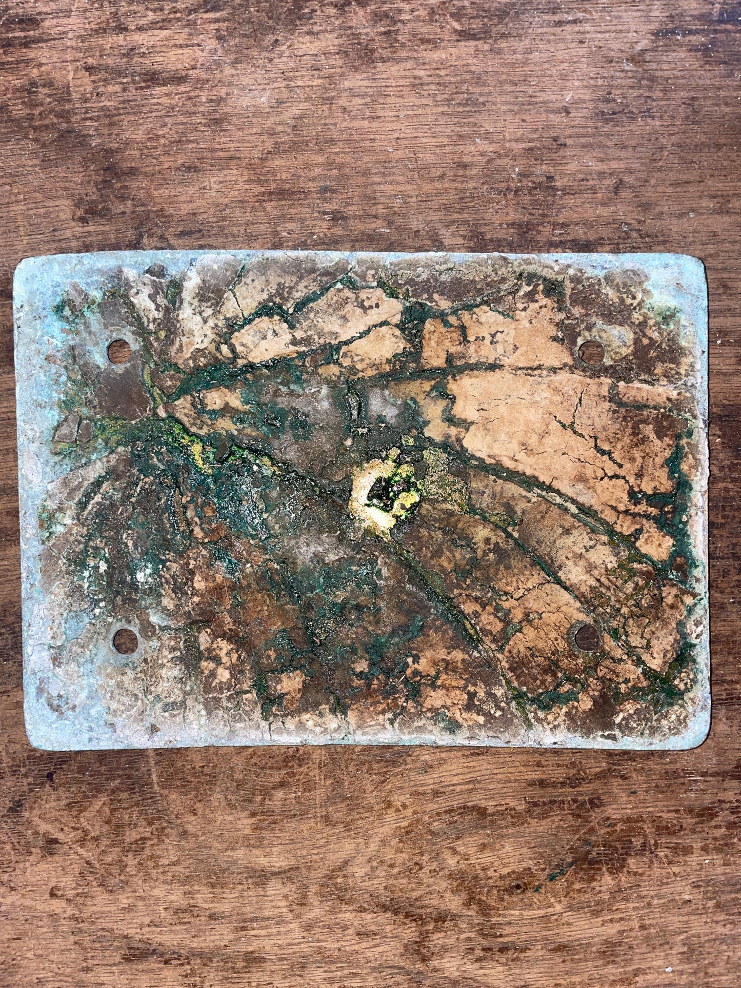 Solid Bronze Backing Plate 5 7/8” Long x 4 1/4” Wide x 1/8” Thick