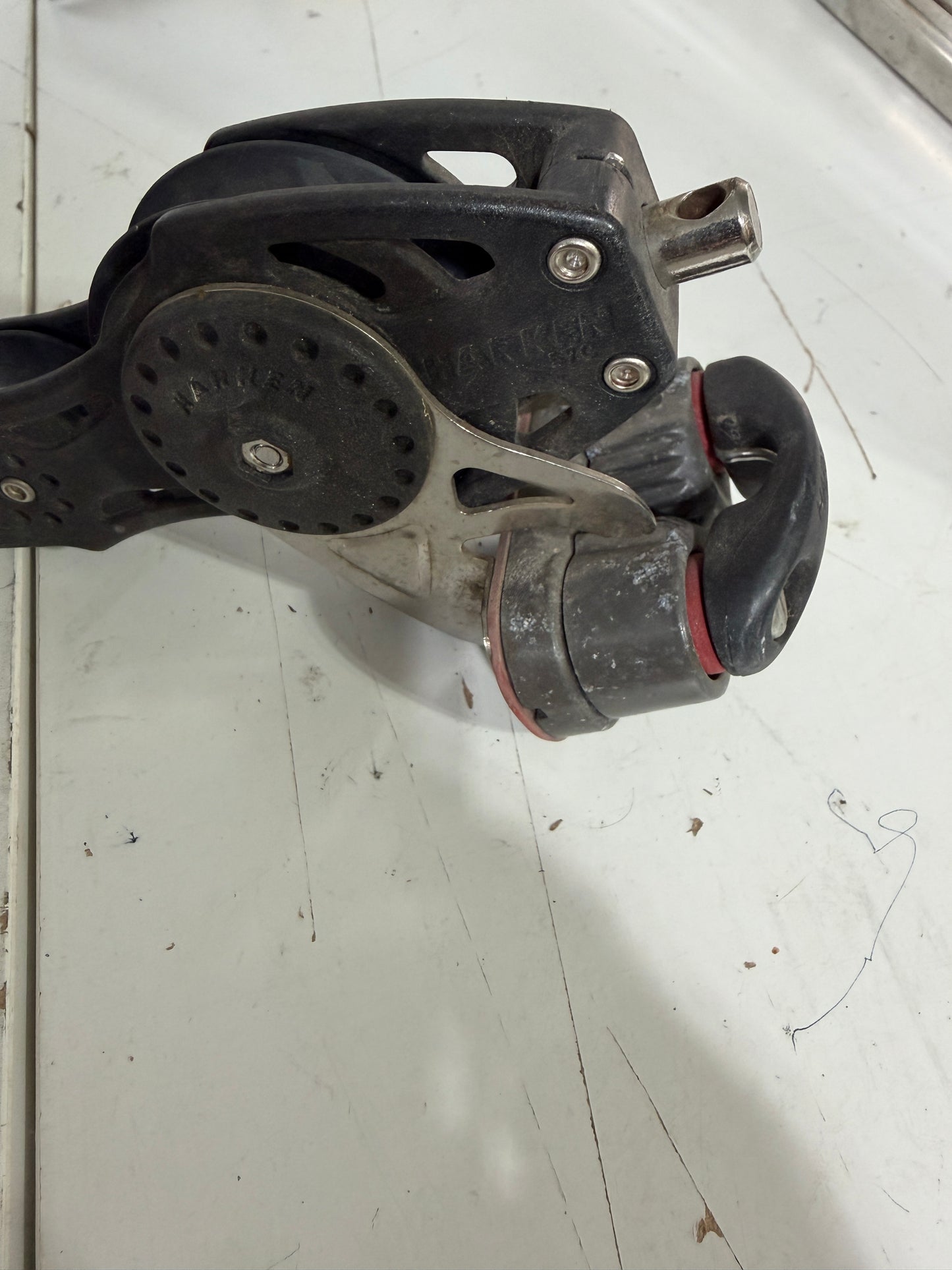 Harken 57C Fiddle Block With Cam Cleat & Becket - 7/16" Line