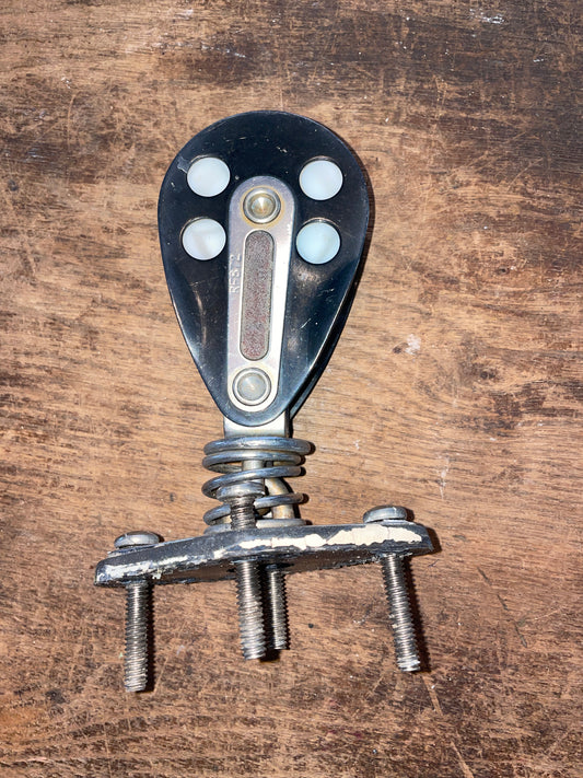 Ronstan Standing 2 3/8” Sheave Single Block W/ Pad Eye Base- 9/16” Line