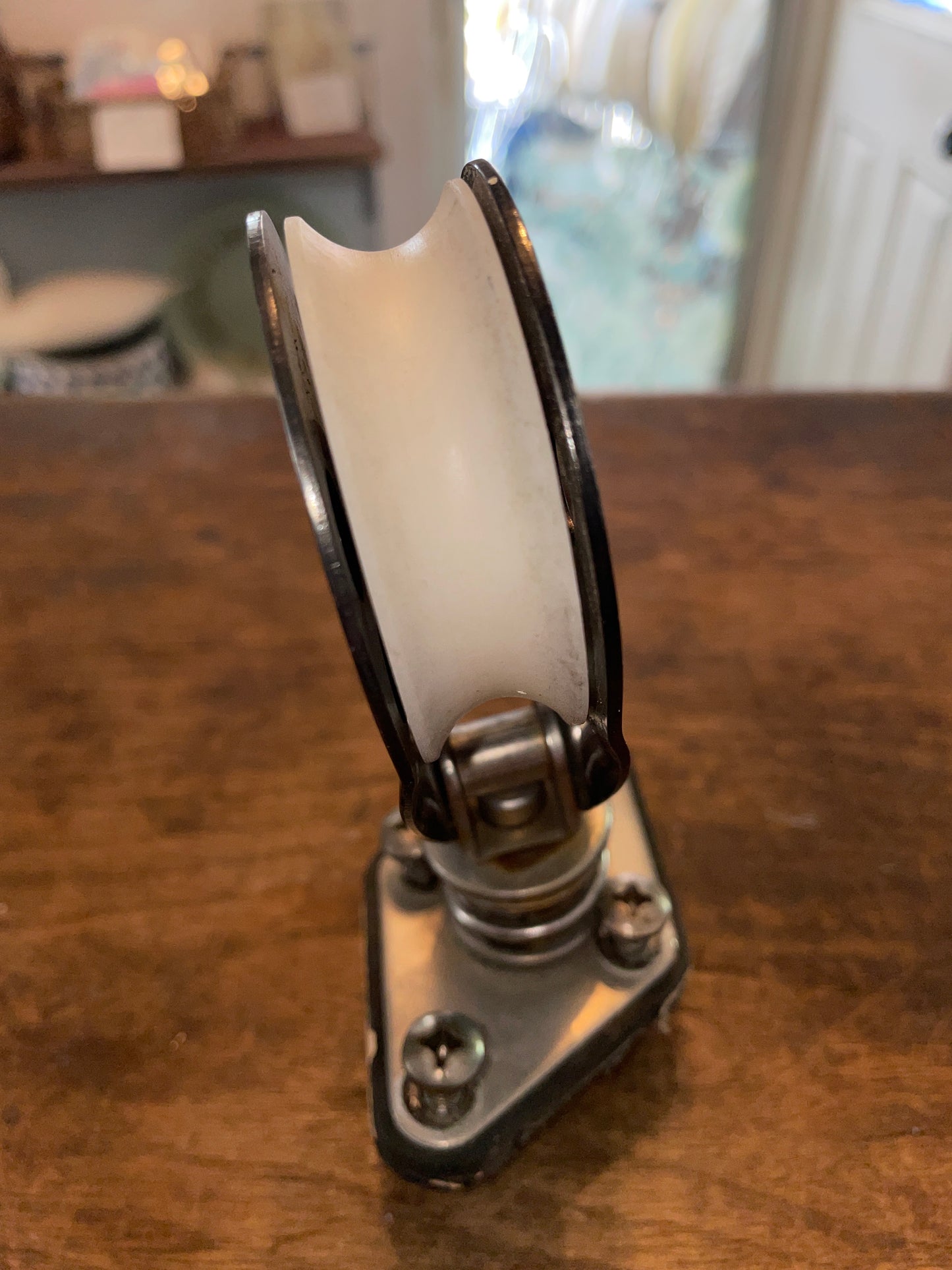 Ronstan Standing 2 3/8” Sheave Single Block W/ Pad Eye Base- 9/16” Line