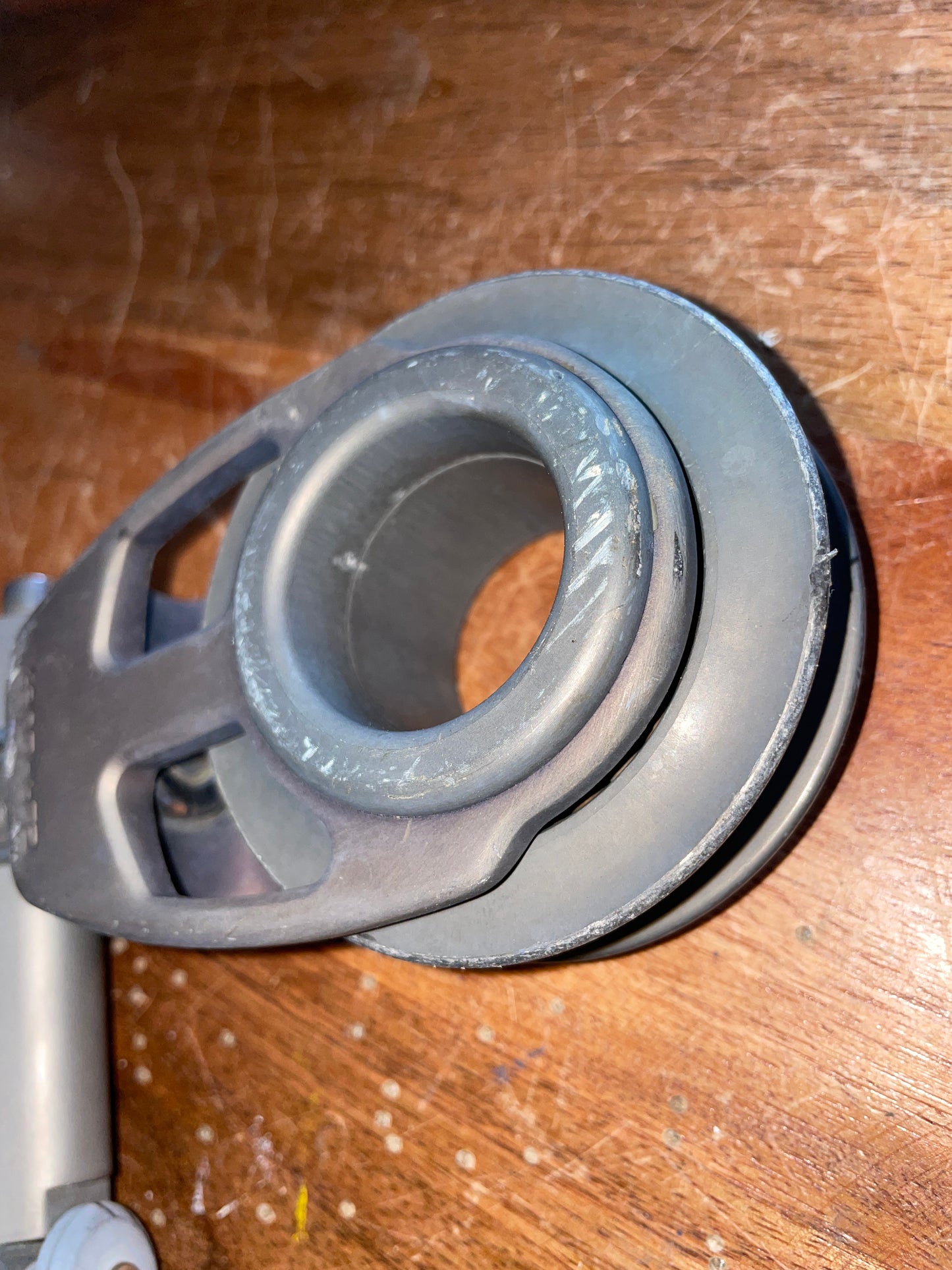 Large Garhauer 3” Sheave - 1/2” Line Block Car FOR 1” Track