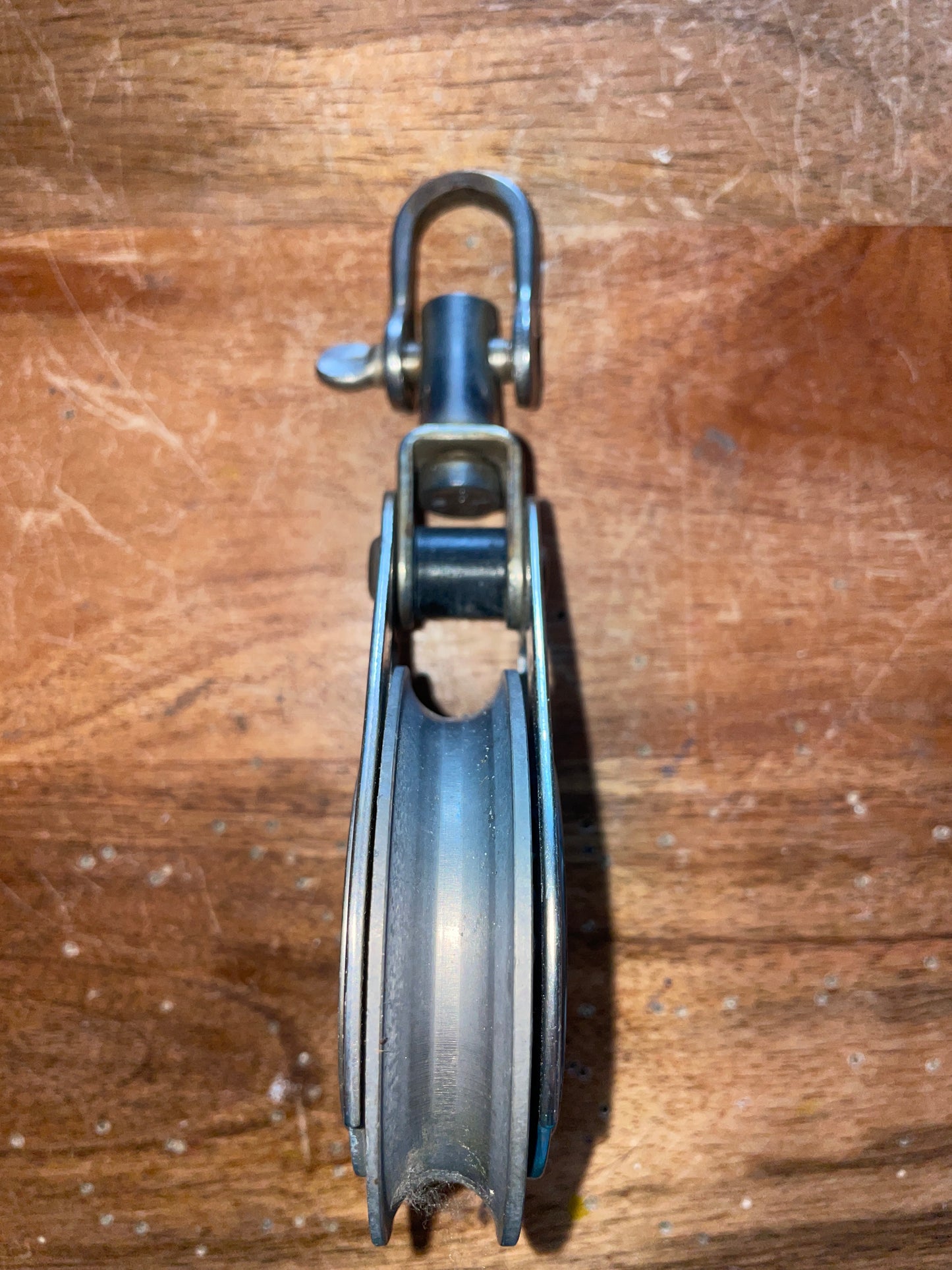 Garhauer 316 Alloy 2 5/8” Single Sheave Swivel Block - 7/16” Line