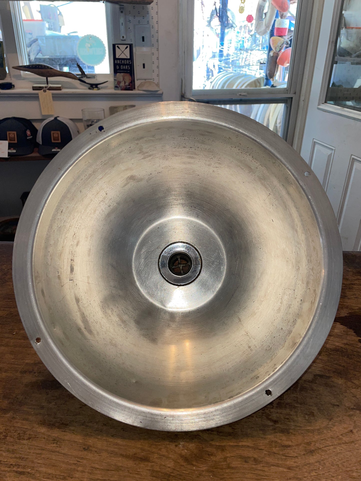Stainless Steel 12 1/4” Round Sink - 1” Hose
