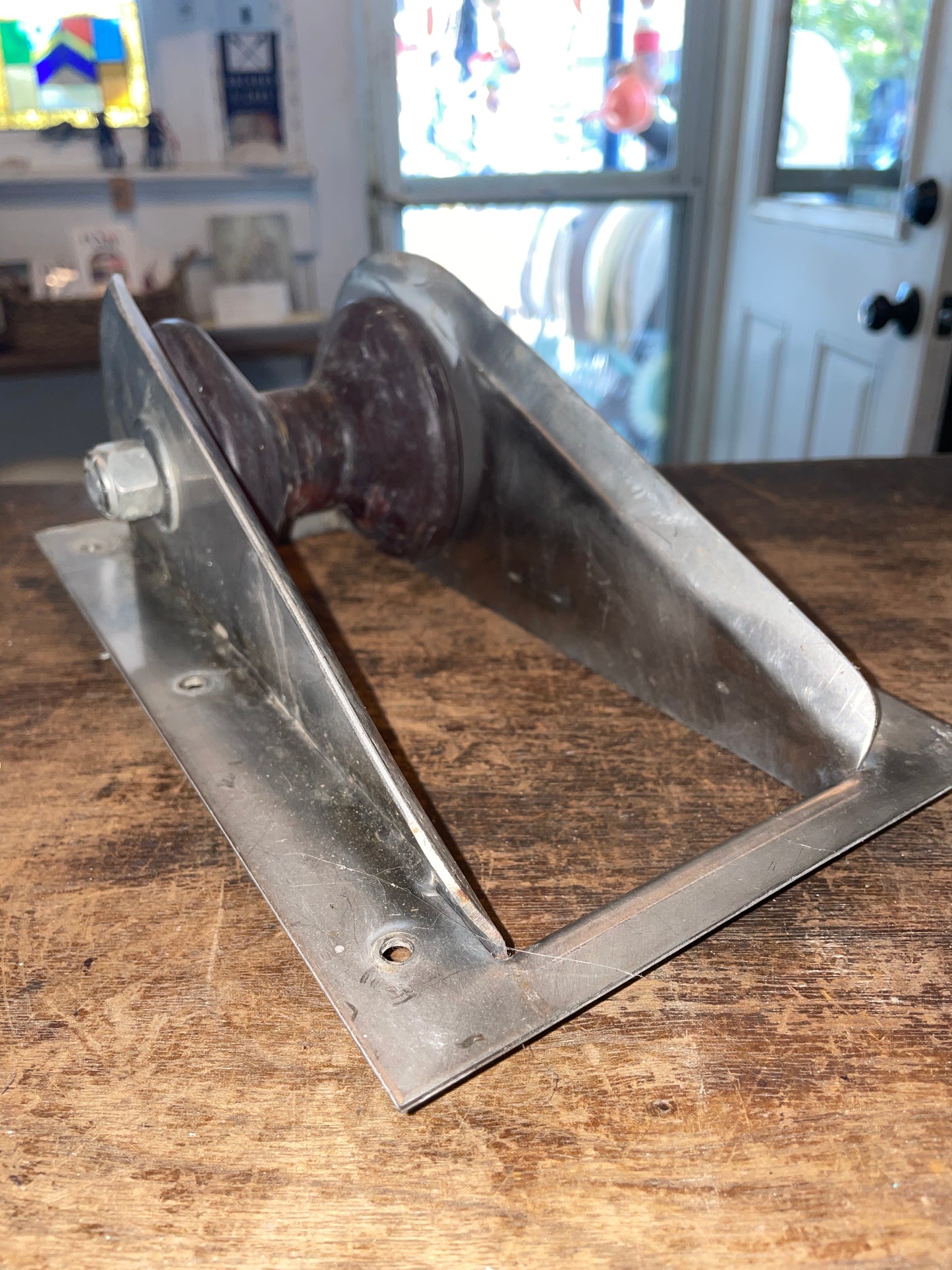 Anchor Roller Mounts In Deck- Trapezoid Base Shape