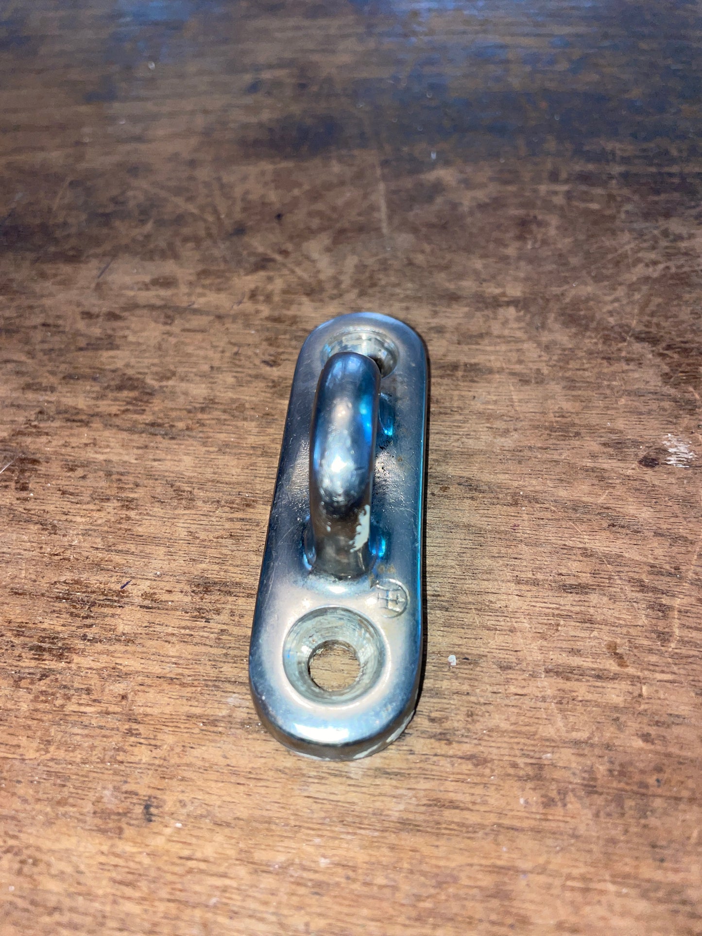 Small Stainless Merriman Pad Eye- 3” x 1” - 5/8” Eye