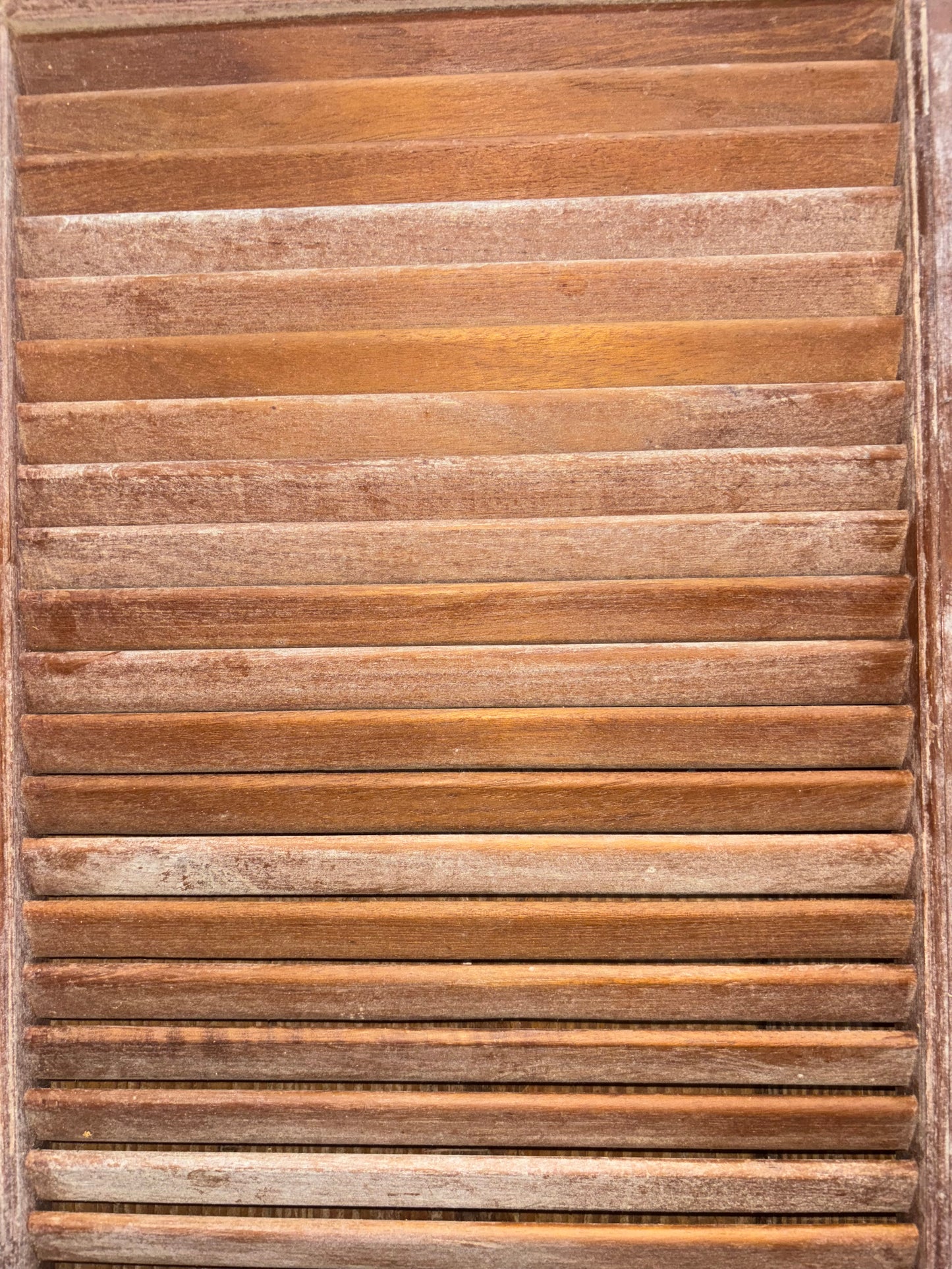 Louvered Interior Cabinet Door With Push Lock - 21 1/2" Long x 15 1/2" Wide -- #22