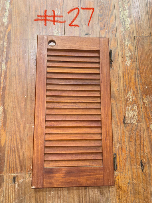 Seidelman 30 Louvered Cabinet Door - ID 23 1/2" Long x 11 1/2" Wide -- #27