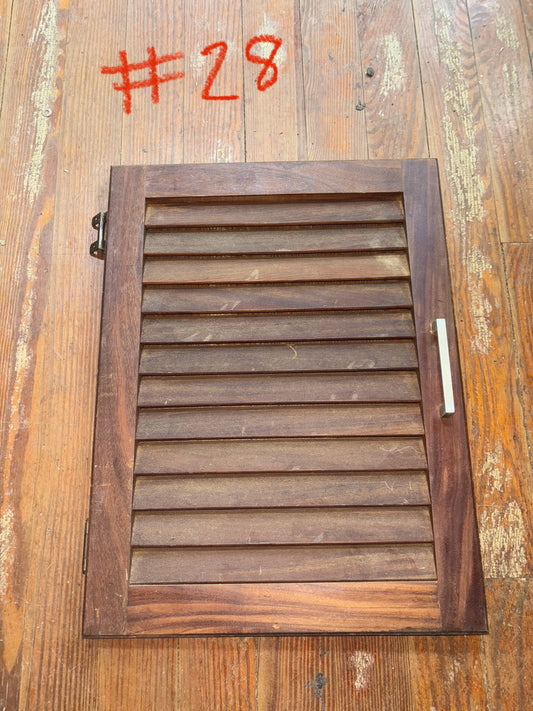 Silverton 32 Louvered Cabinet Door - 22" Long x 16 5/8" Wide -- #28