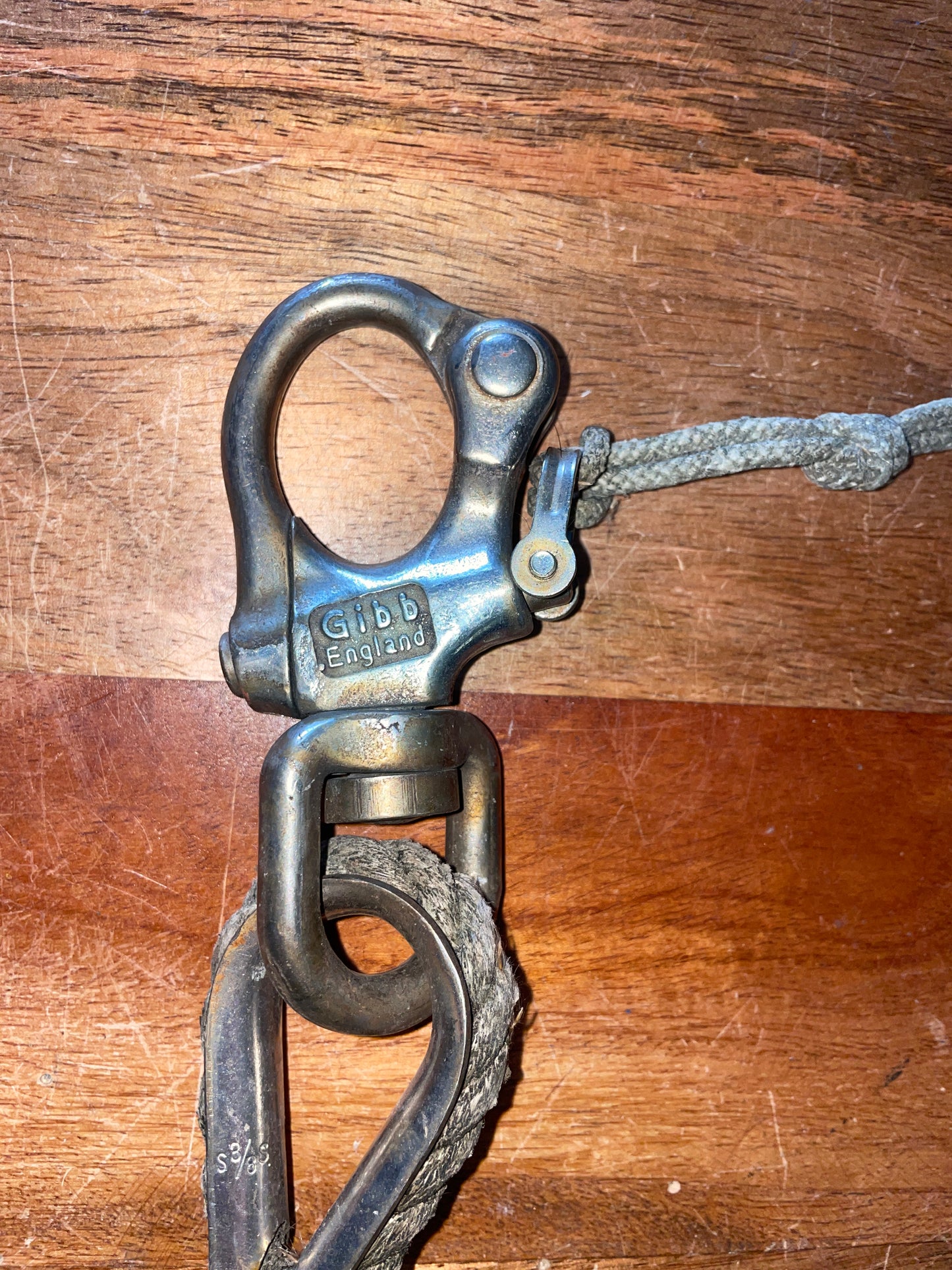 Large Chromed Gibb Swivel Bail Shackle - 7/8” Eye