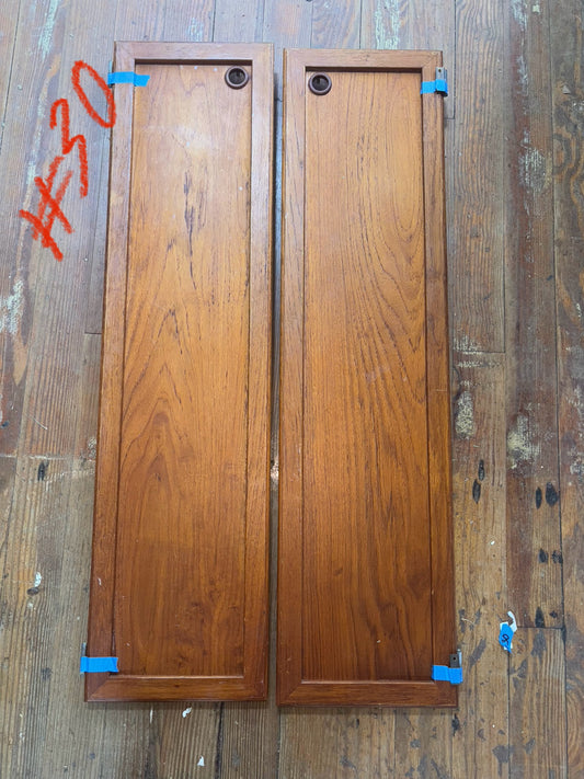 PAIR Nautical 33 Doors - 39 3/4" Long x 10 1/4" Wide -- #30