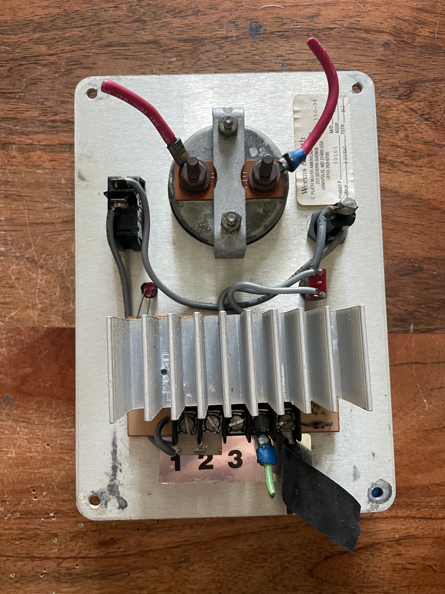 Weems & Plath AutoMac Alternator Control Panel - Off Westerly 27