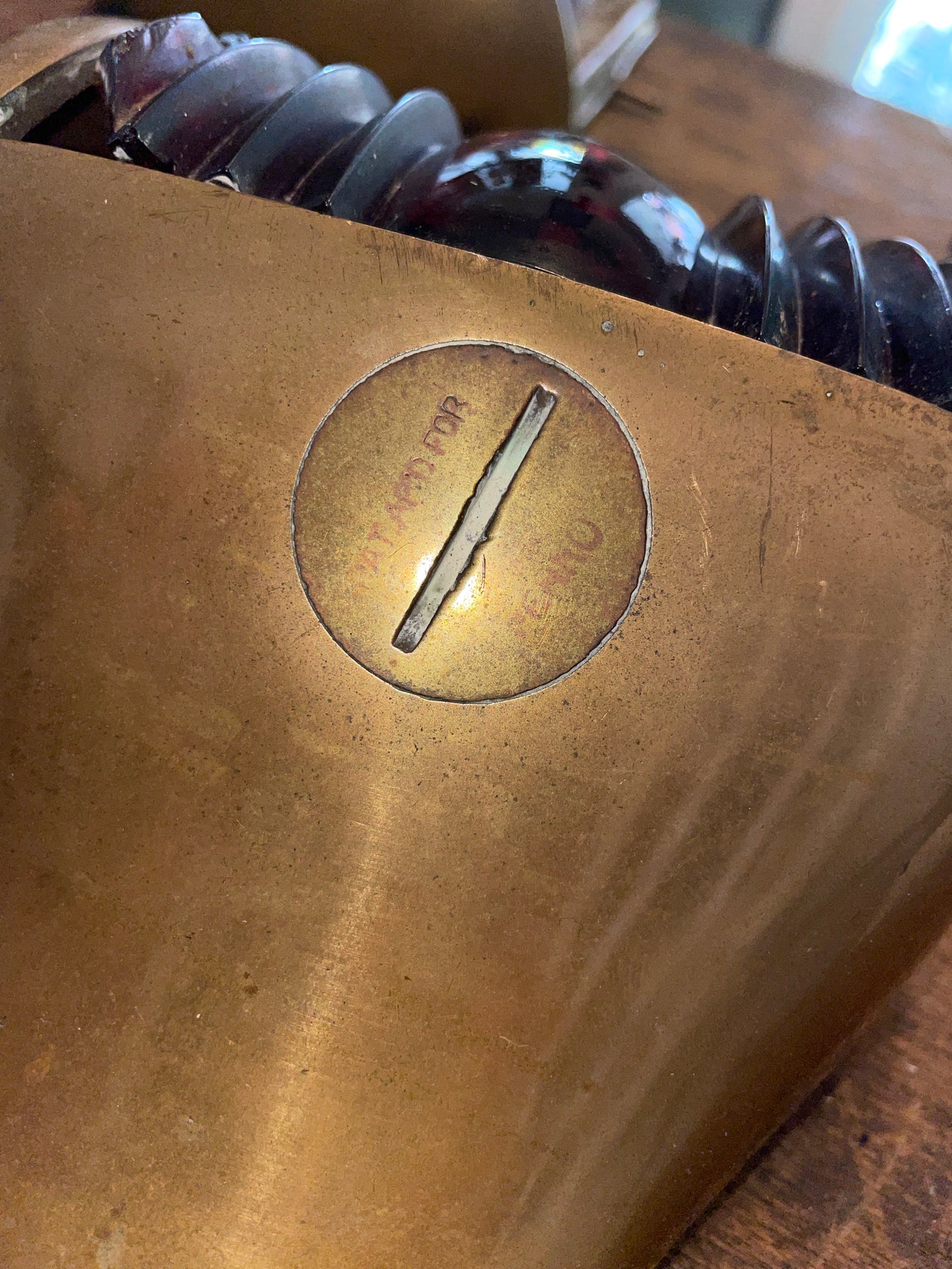 Vintage Brass Perko Port Side Navigation Light