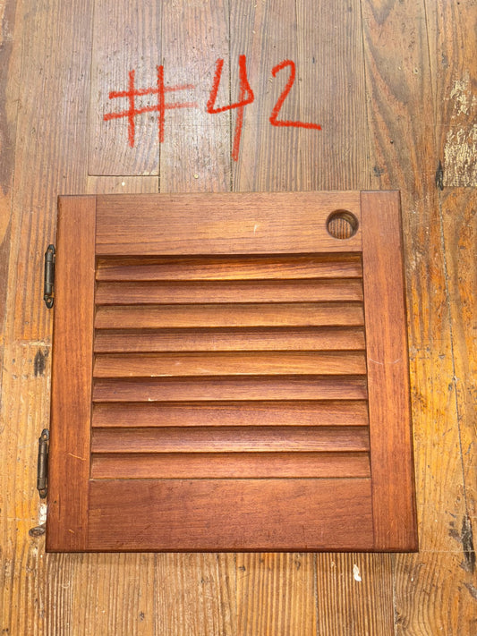 Seidleman 30 Interior Louvered Cabinet Door - ID 13 1/2" x 13 1/2" -- #42