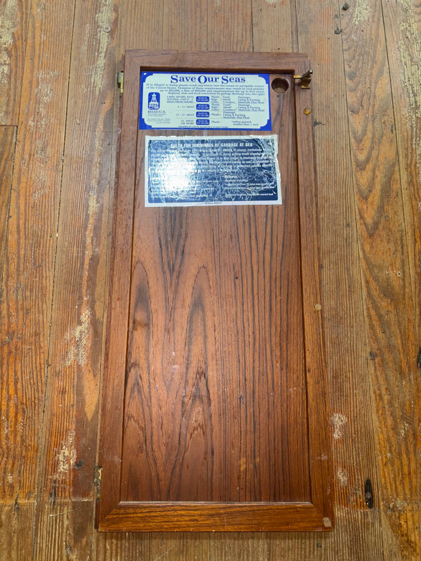 Nautical 33 Interior Cabinet Door -- 30 1/2" x 13 1/2" -- #45