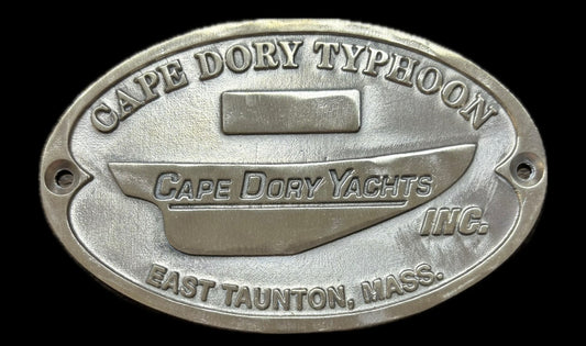 Cape Dory Typhoon Builders Plate