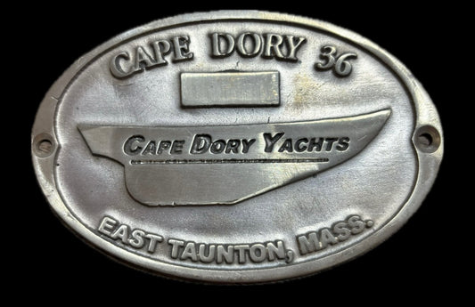 Cape Dory 36 Builders Plate