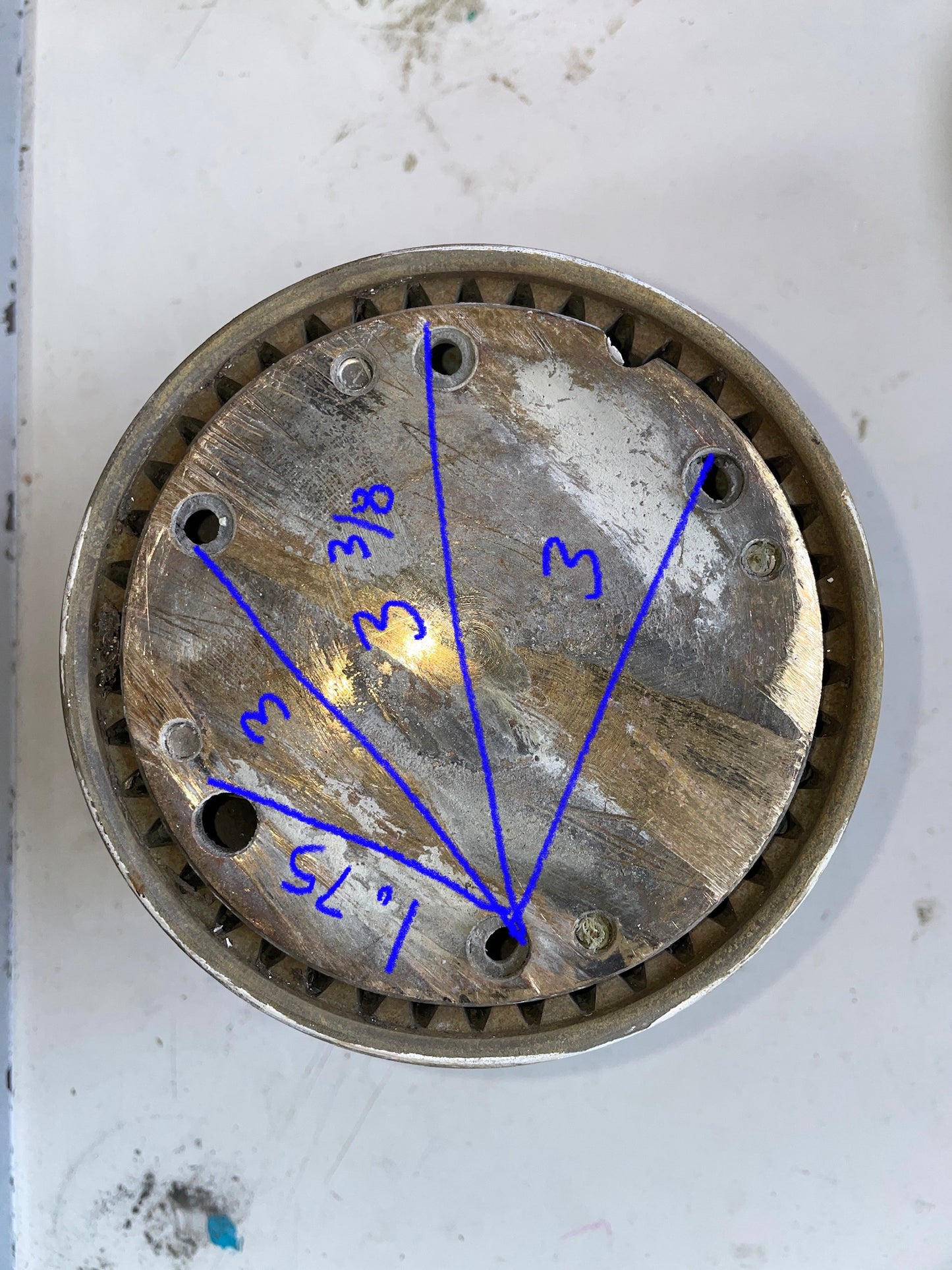Solid Bronze Barlow 18 Single Speed Winch