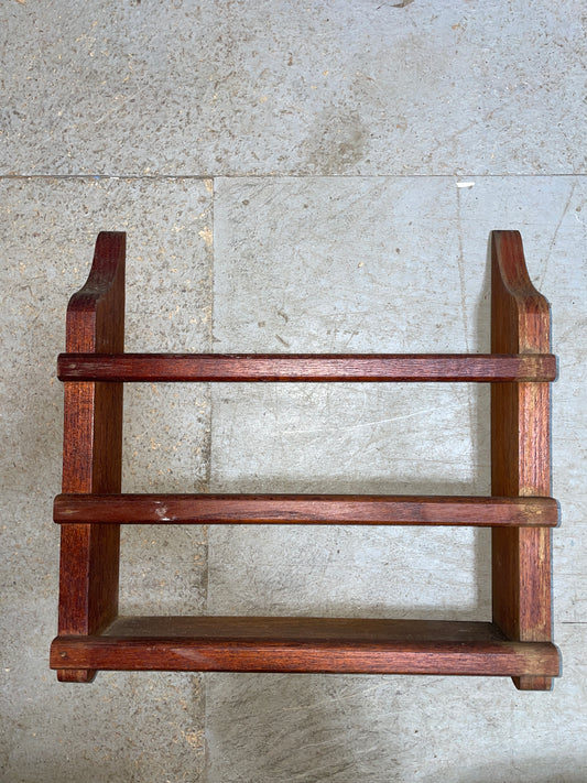 Teak Magazine Rack - 14” Long x 3 3/8” Wide x 14” Tall