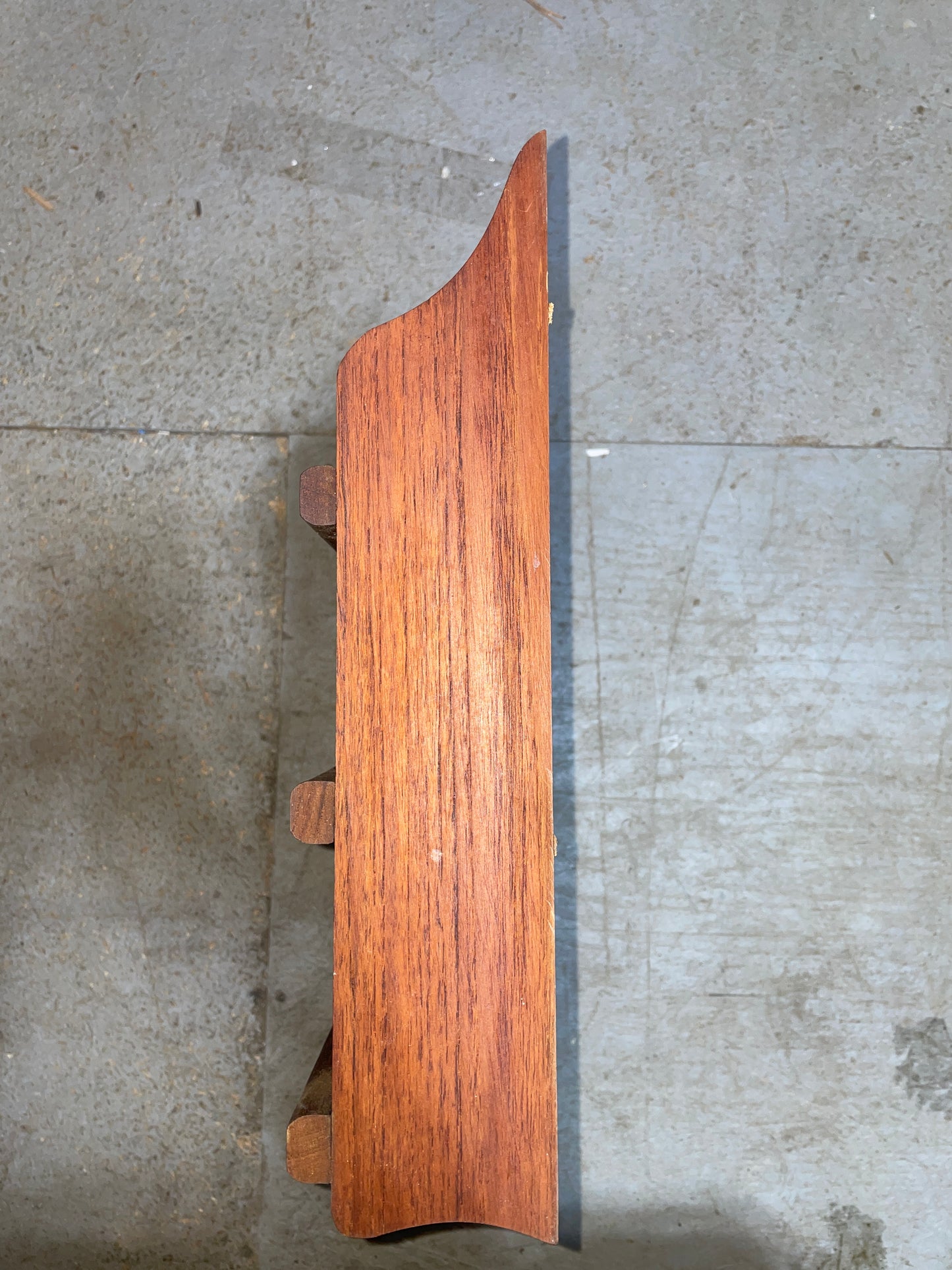 Teak Magazine Rack - 14” Long x 3 3/8” Wide x 14” Tall