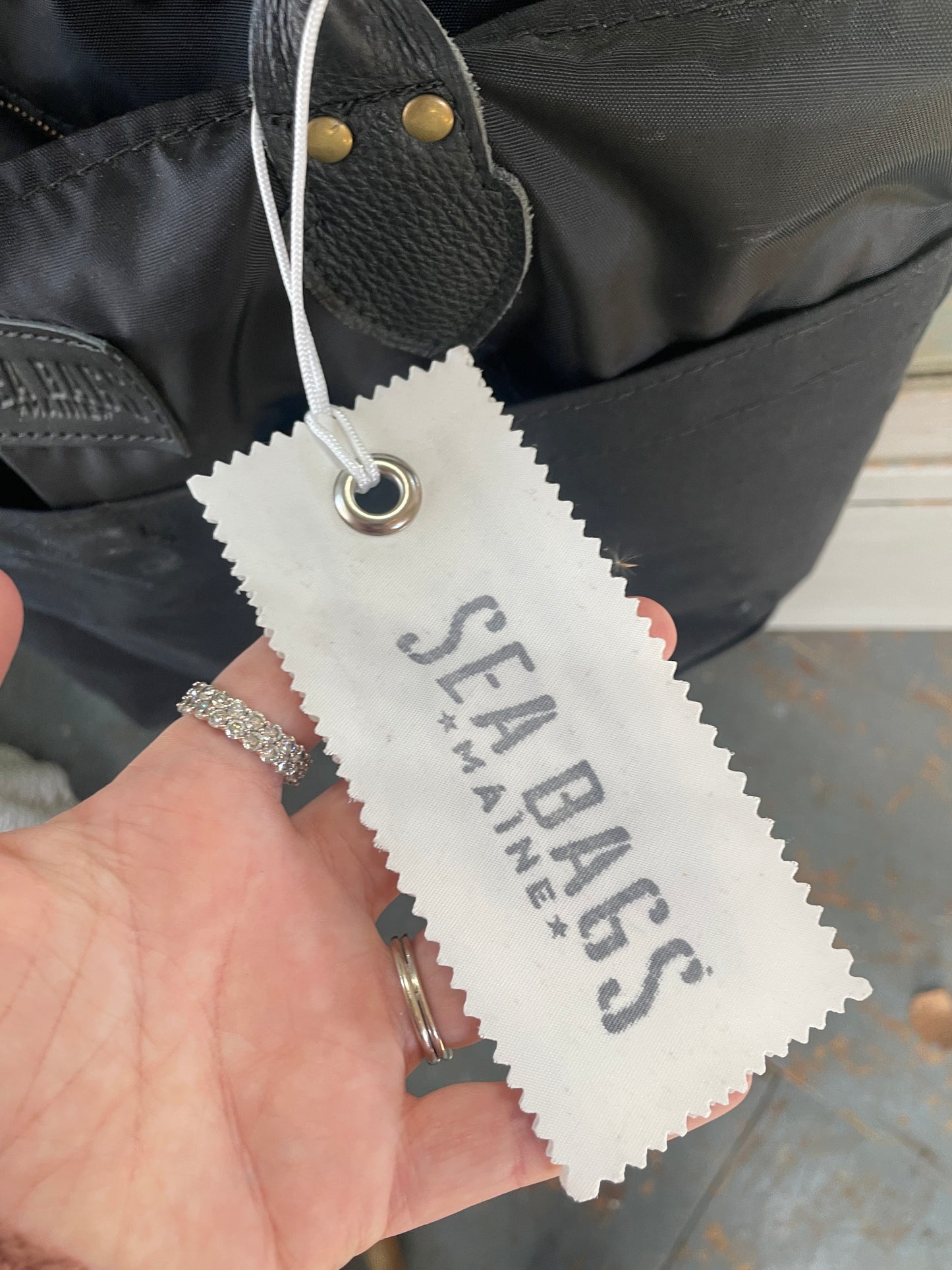 Seabags Maine Black Chebeague Diaper Bag - NEW