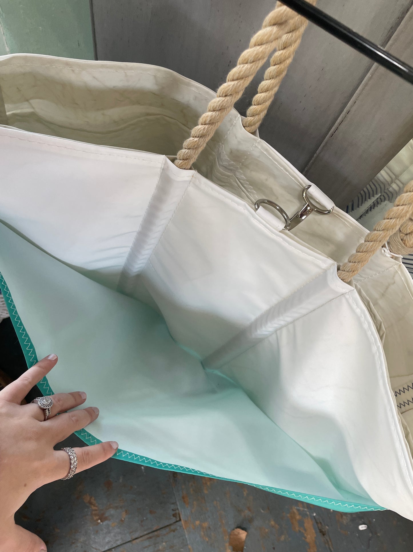 Seabags Maine Ogunquit Tote blue Ombré Stripe - NEW