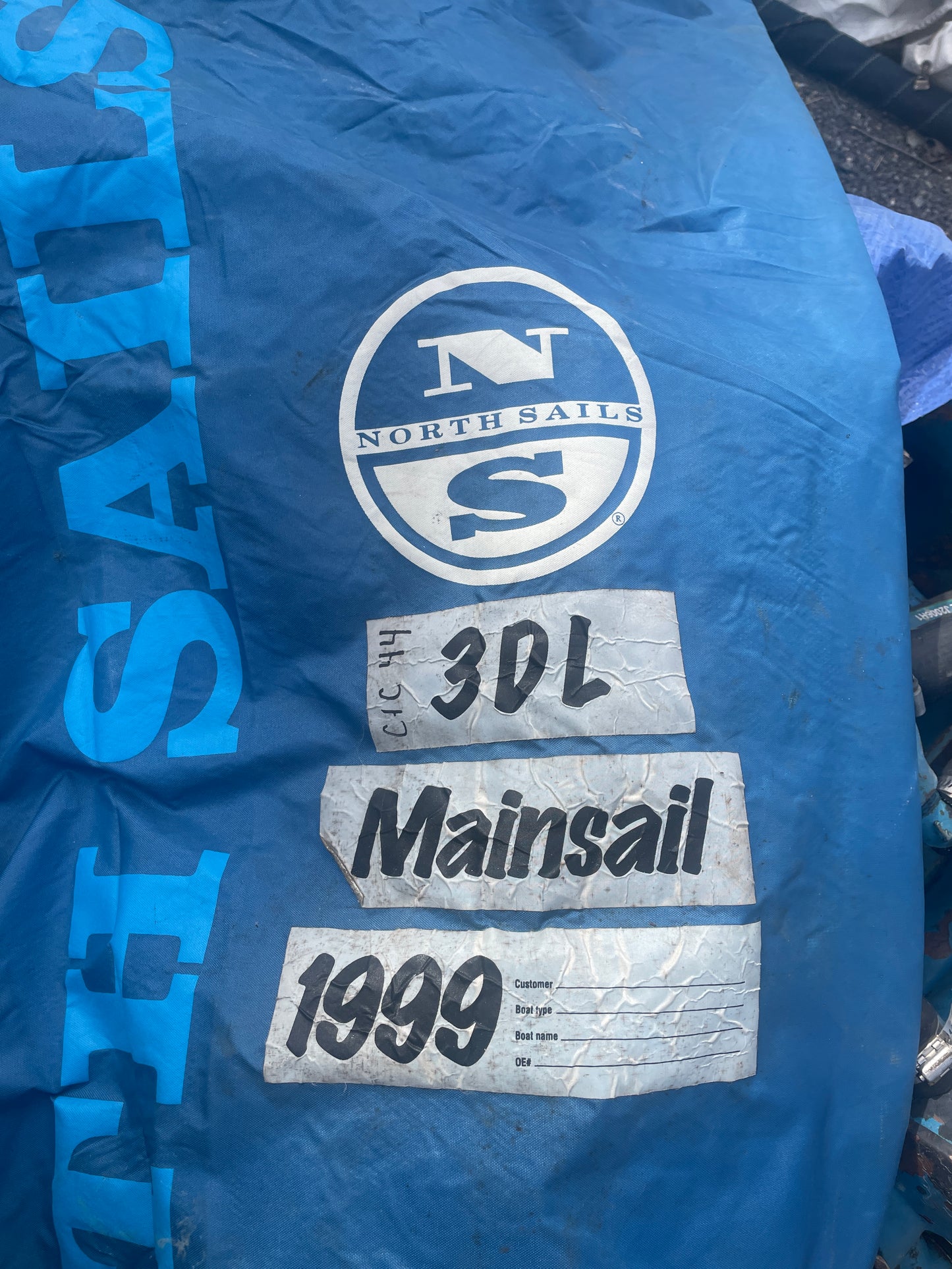 C&C 44 Custom 3DL Laminate High Performance Main Sail - 55’6” Luff x 58” Leech x 26’6” Foot
