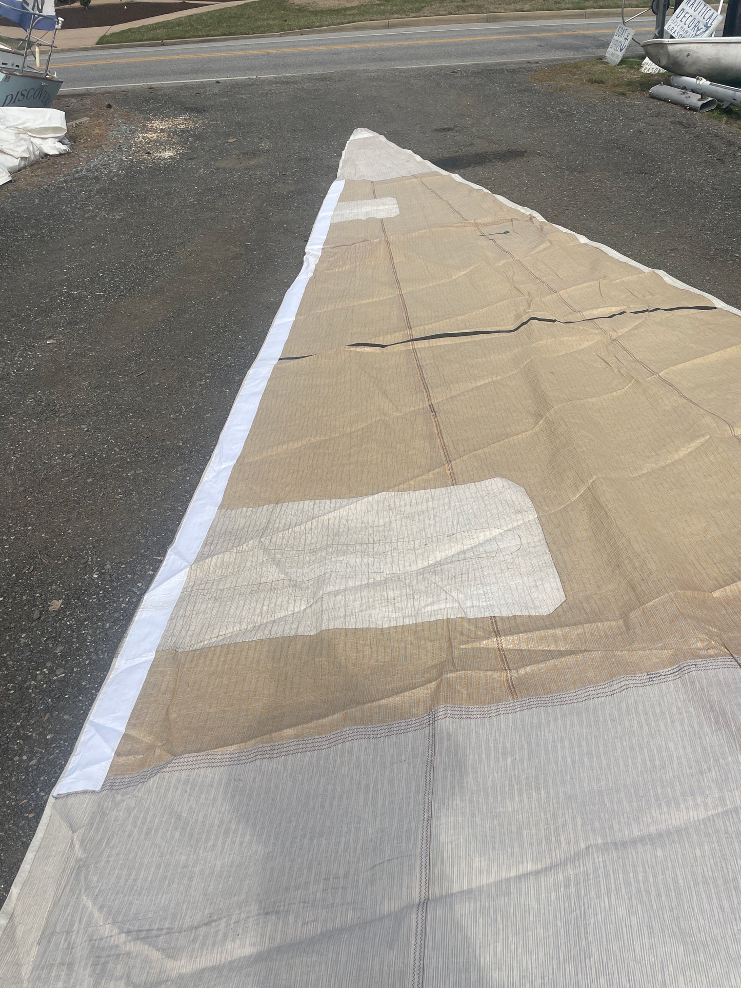 C&C 44 Custom Laminate Mix Material Sail - 53’ x 55’ x 25’ - AS IS