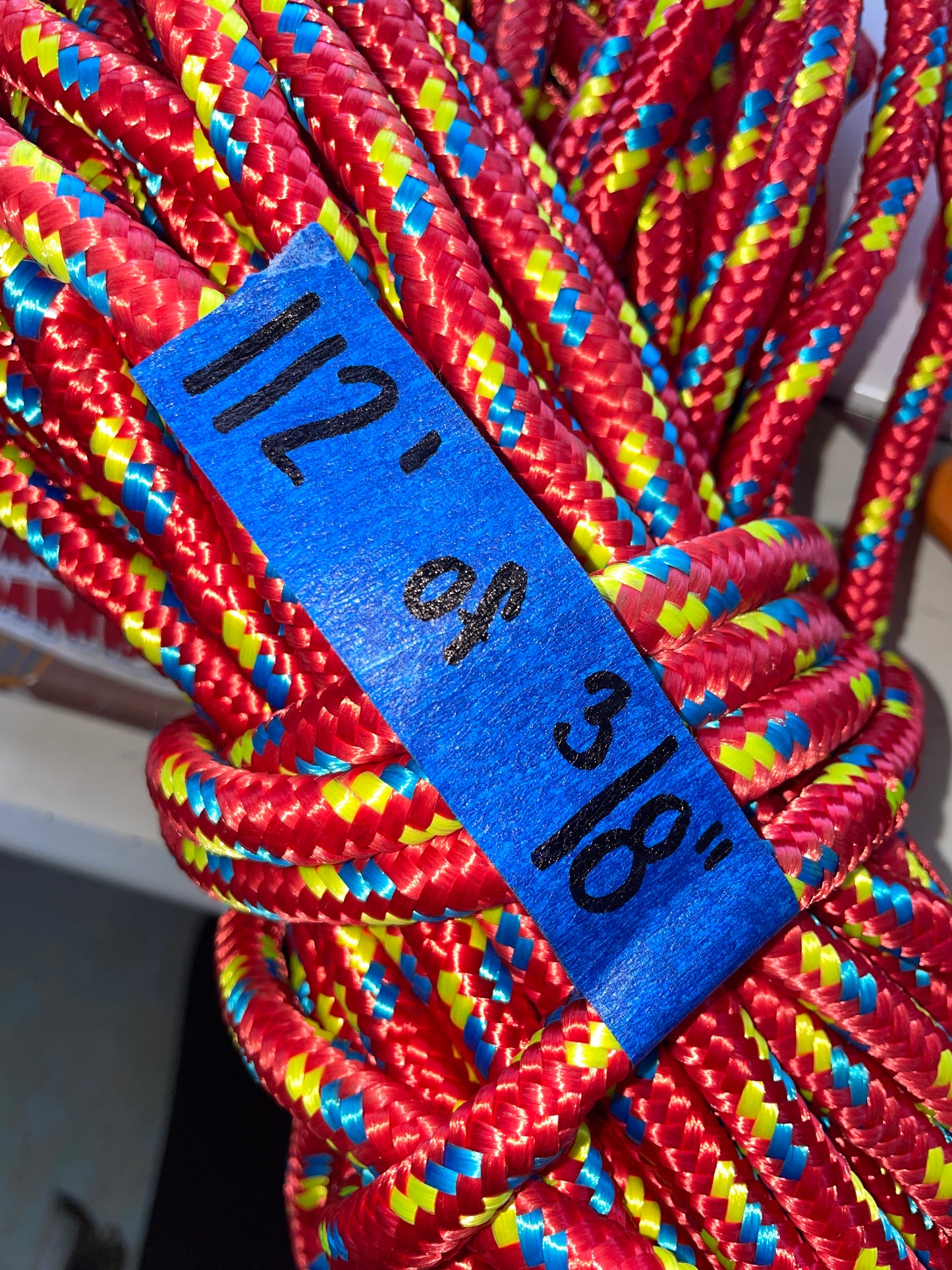 112’ OF 3/8” Polyester Line