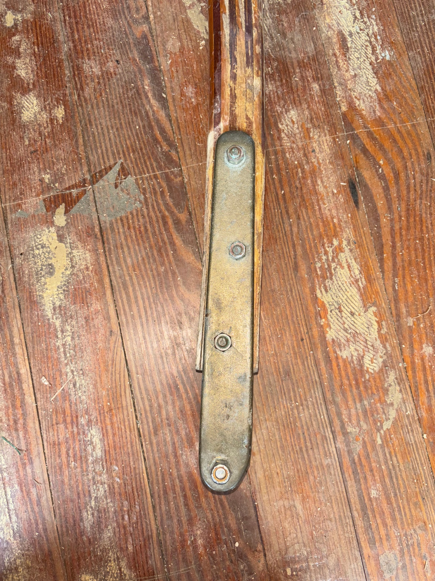 44" Long Curved Tiller Handle -- #1