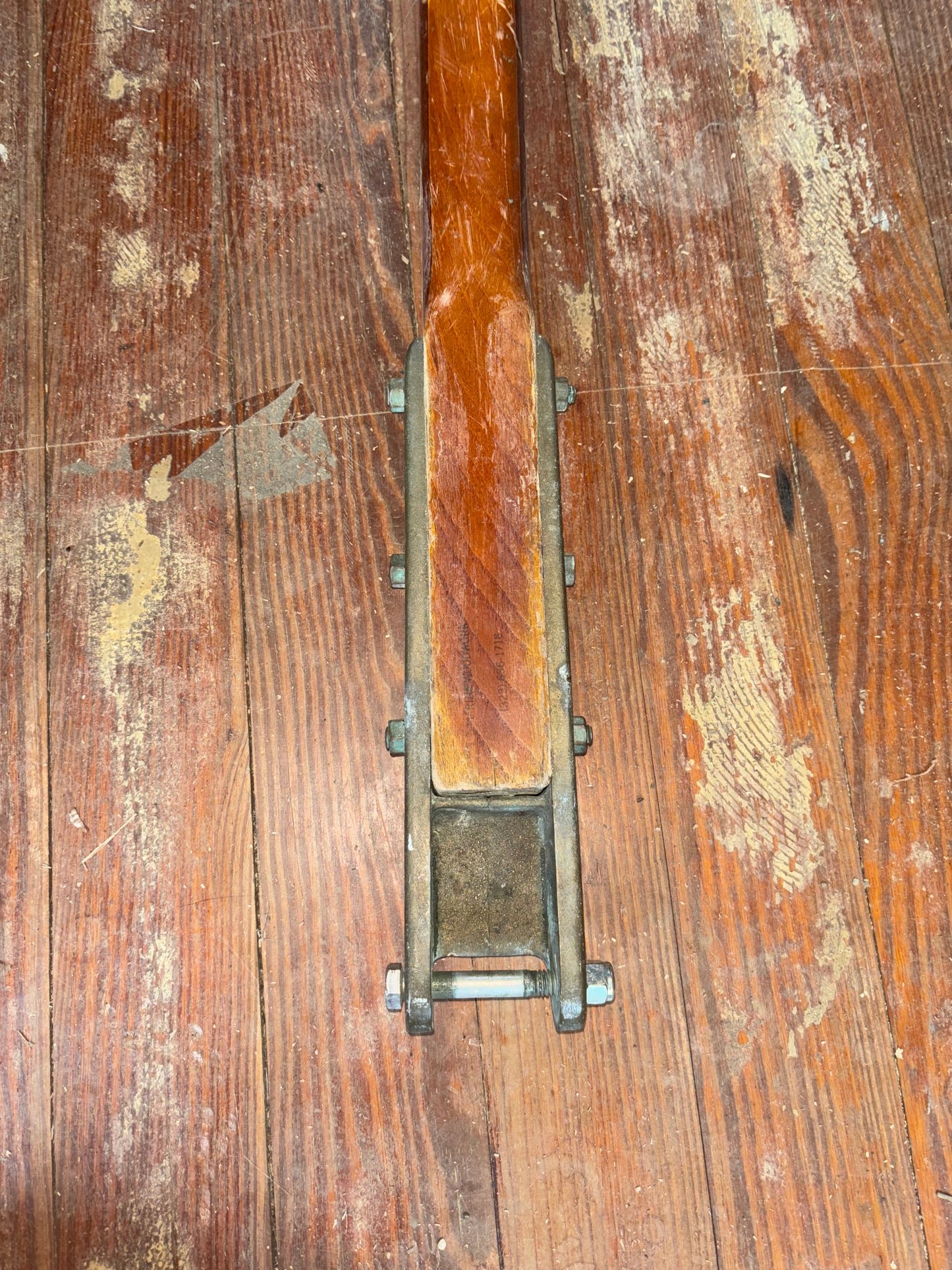 44" Long Curved Tiller Handle -- #1