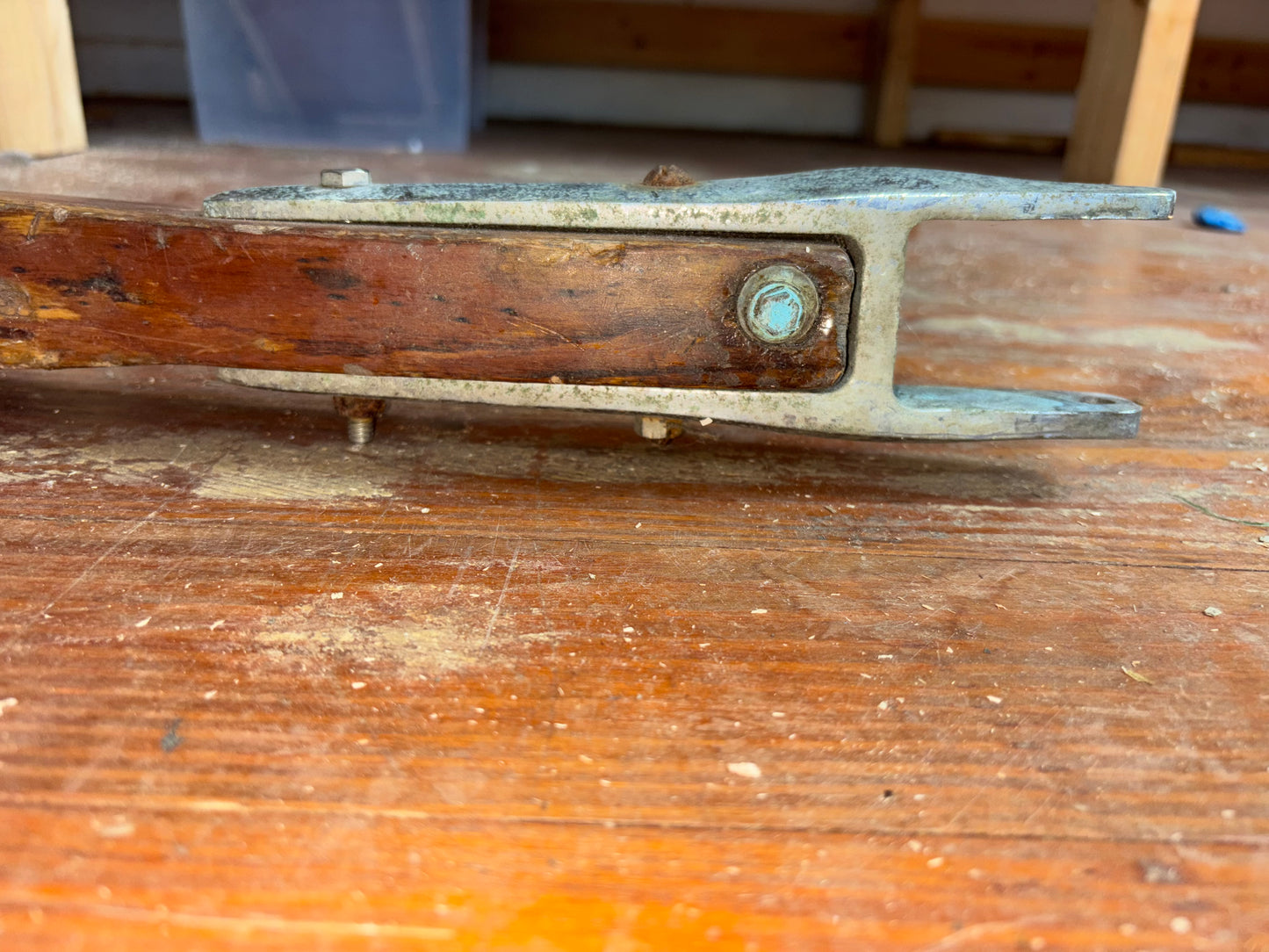 43 1/2" Long Curved Tiller Handle -- #2