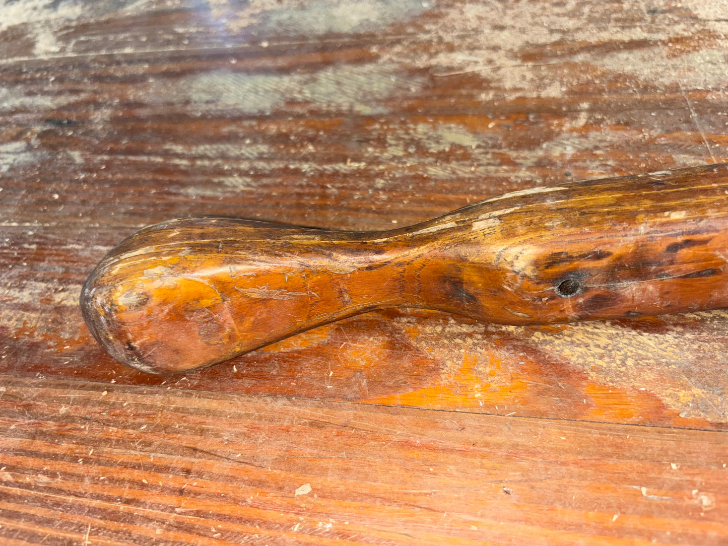 43 1/2" Long Curved Tiller Handle -- #2