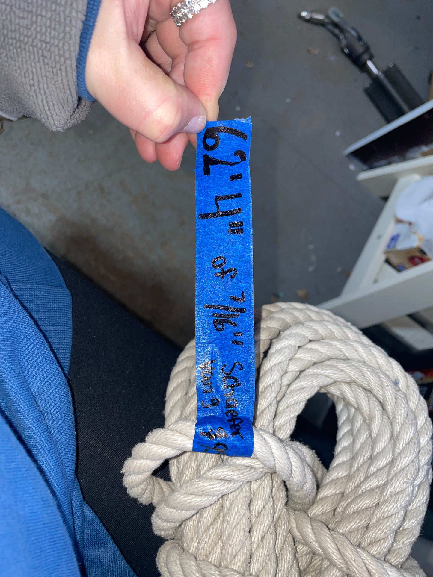 Schaefer Boom Vang - 62’4” OF 7/16” Line