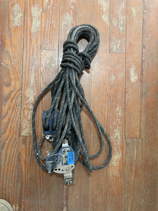 LARGE Harken Boom Vang OFF Beneteau First 285 - 42” Line - Harken Triple Blocks