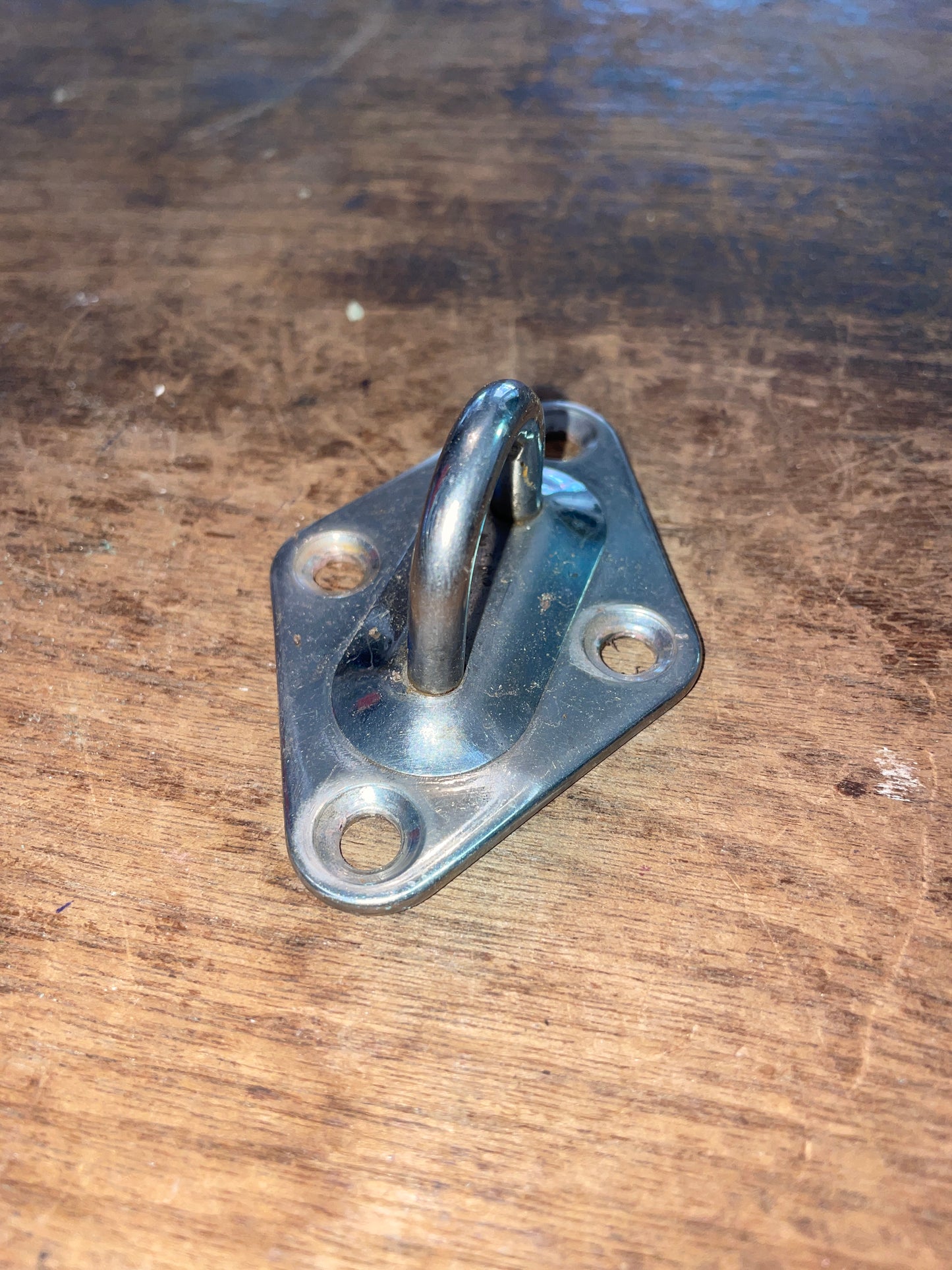 SS Diamond Pad Eye- 7/8” Eye Width