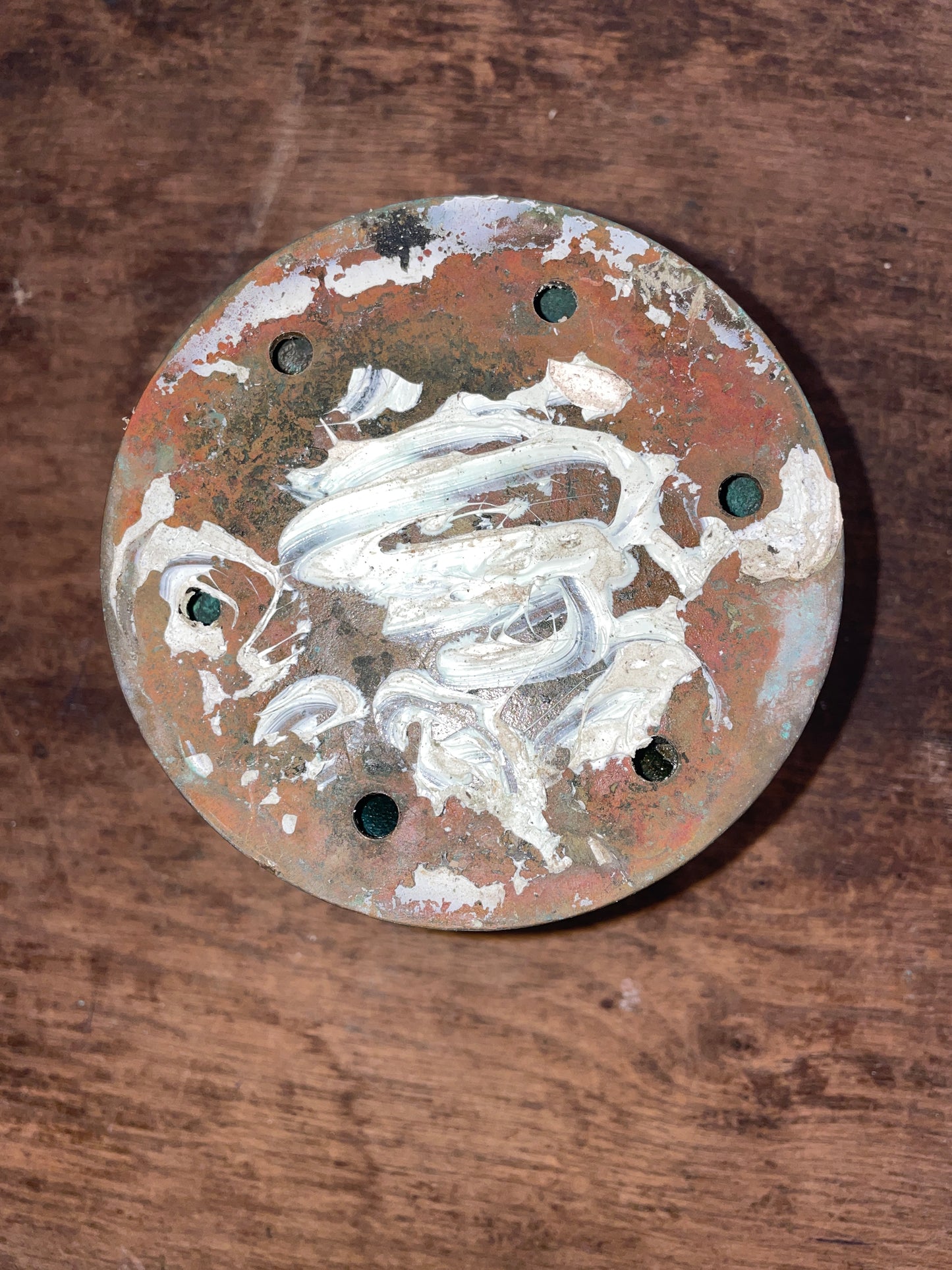 Vintage Bronze Winch With A 4 1/4” Base