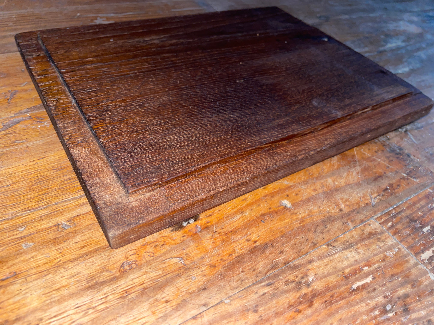 Small Teak Floorboard Hatch- ID 9 1/2” Long x 7” Wide #139