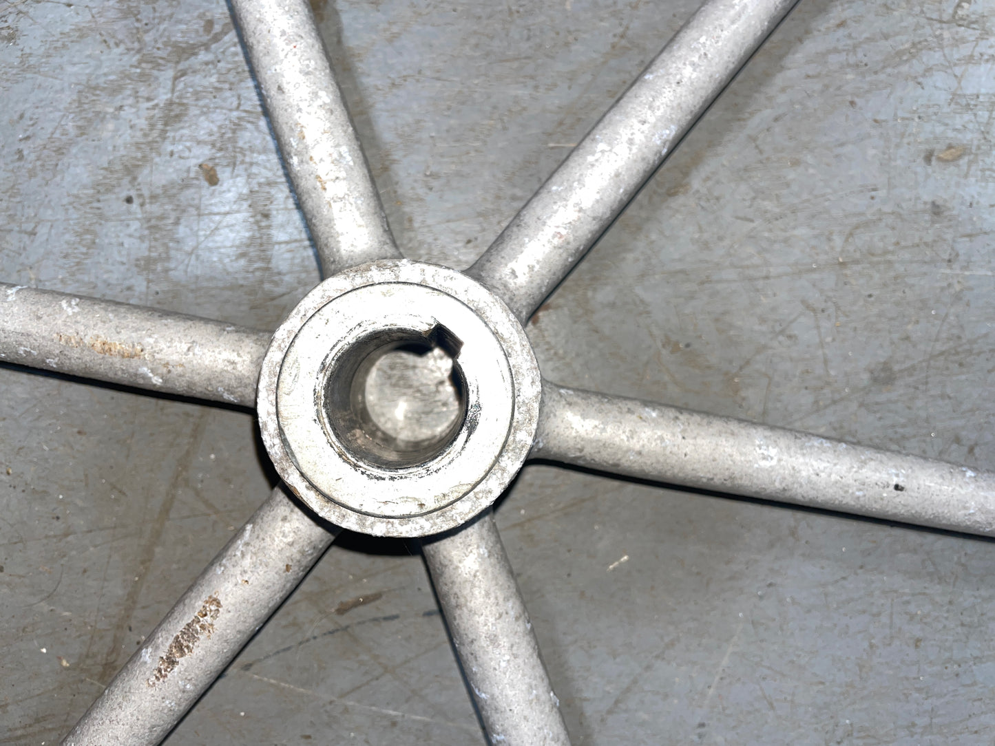 23 1/2” Aluminum Wheel With 1” Keyed Shaft