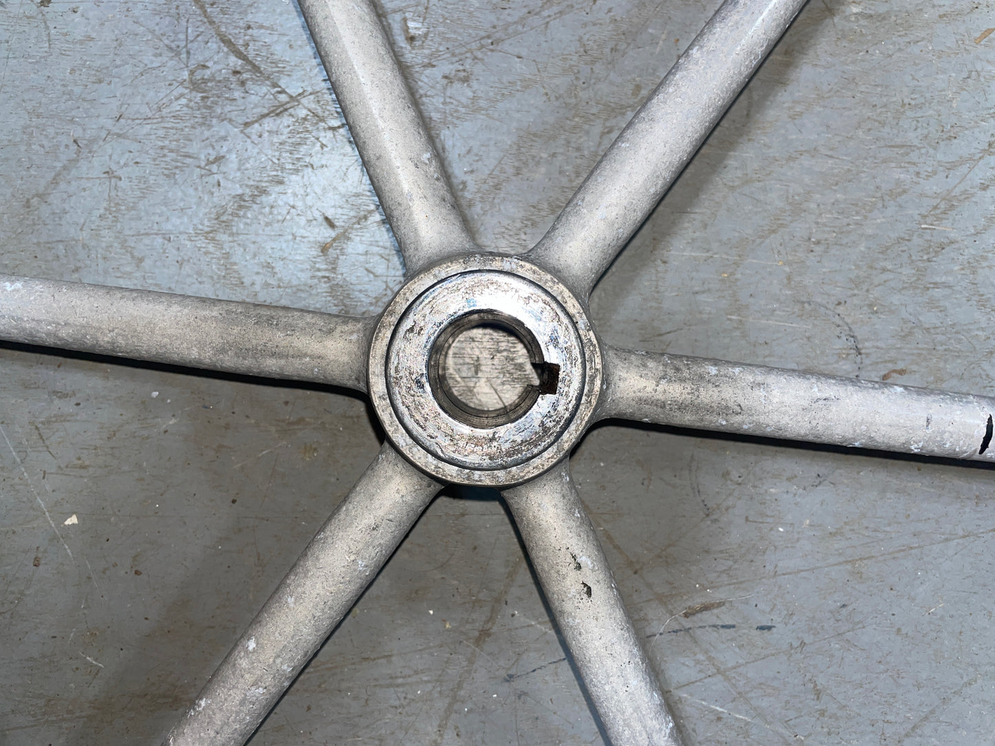 23 1/2” Aluminum Wheel With 1” Keyed Shaft