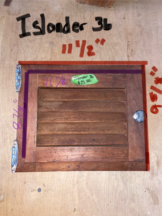 Islander 36 Opening Interior Door- ID 11 1/8” Long x 8 7/8” Wide #114