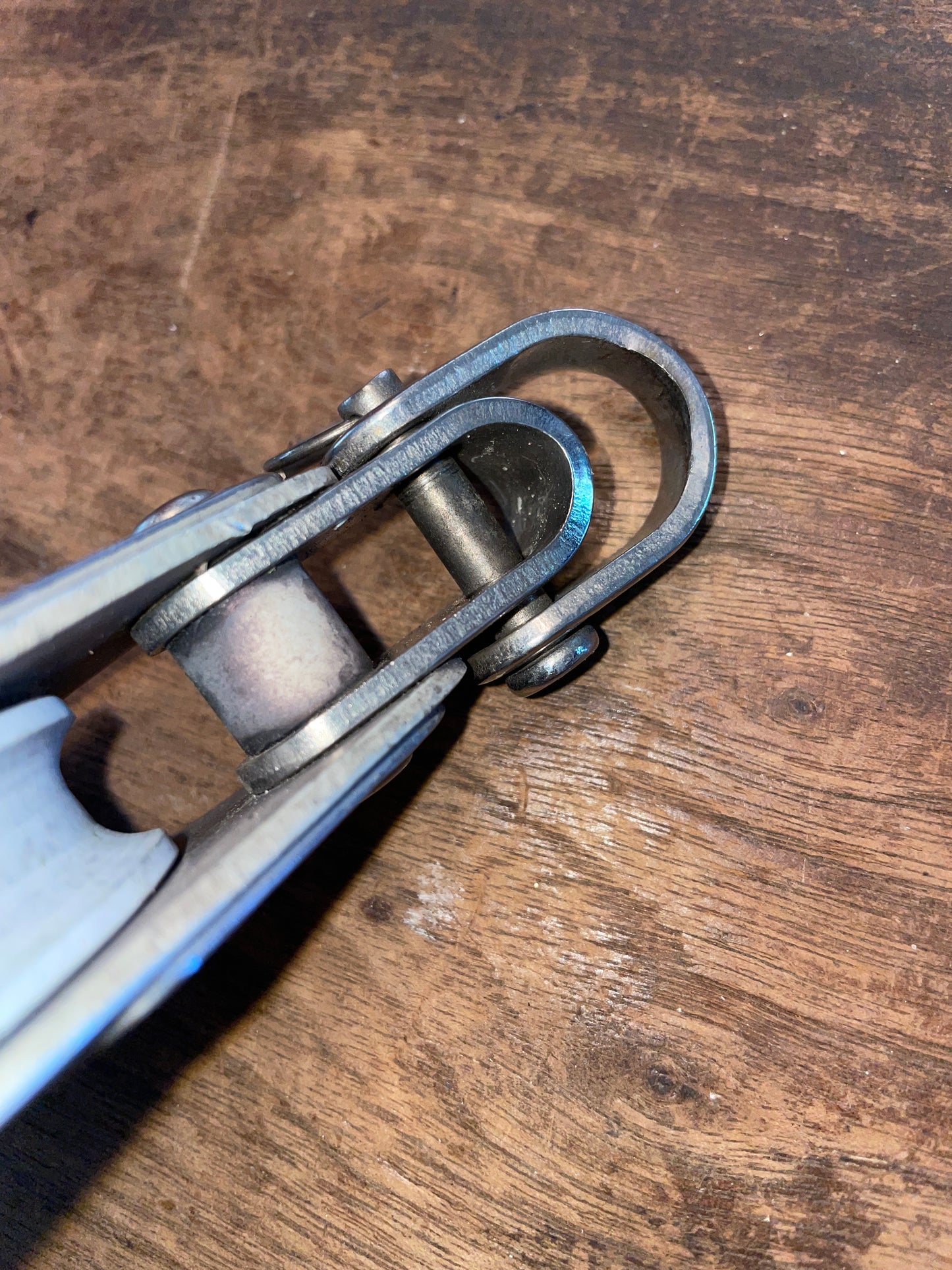 Garhauer Fixed Fiddle Block- 2 1/2” Top, 1 1/4” Bottom Sheave- 7/16” Line