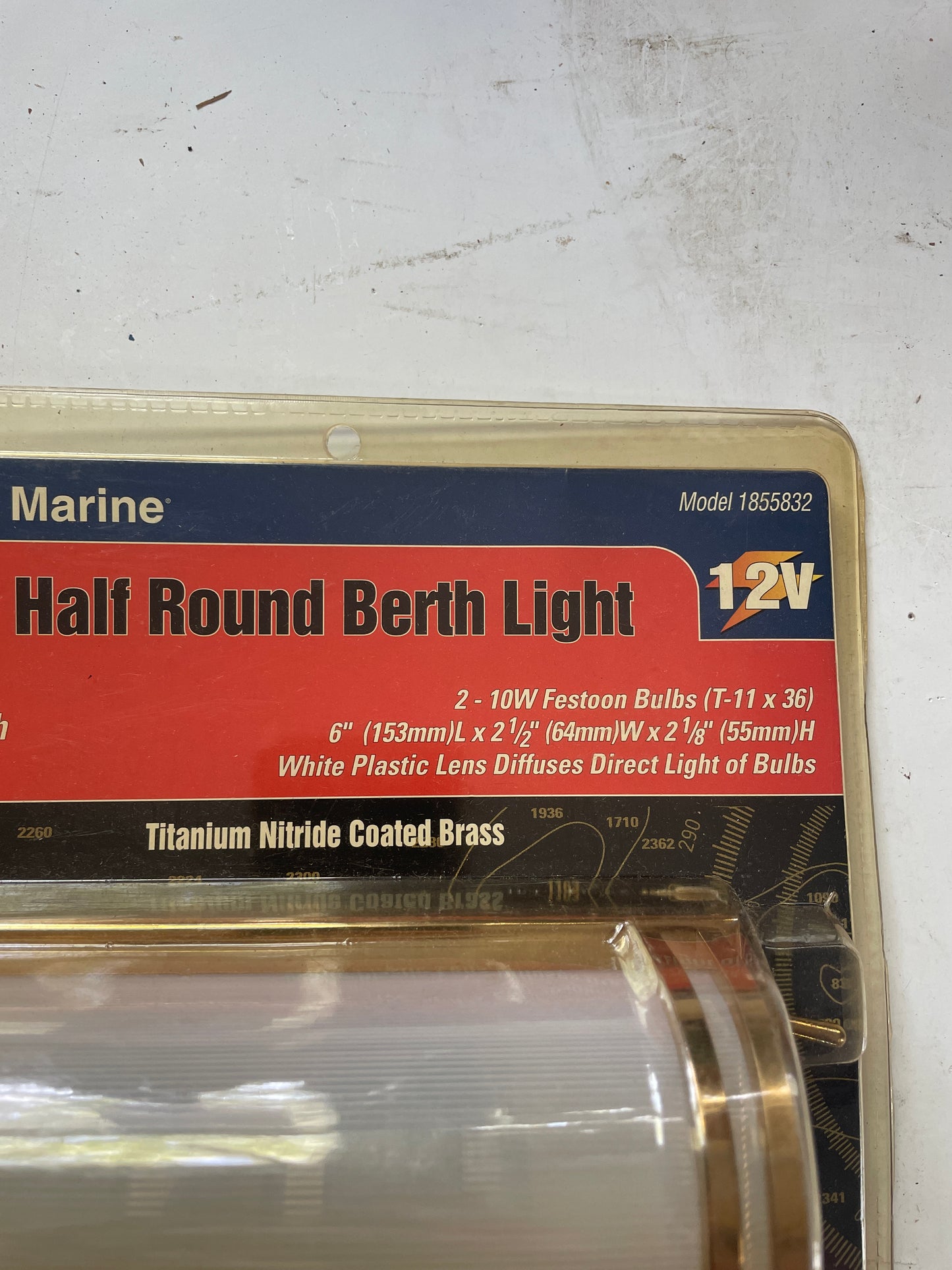 West Marine Half Round Berth Light - NEW