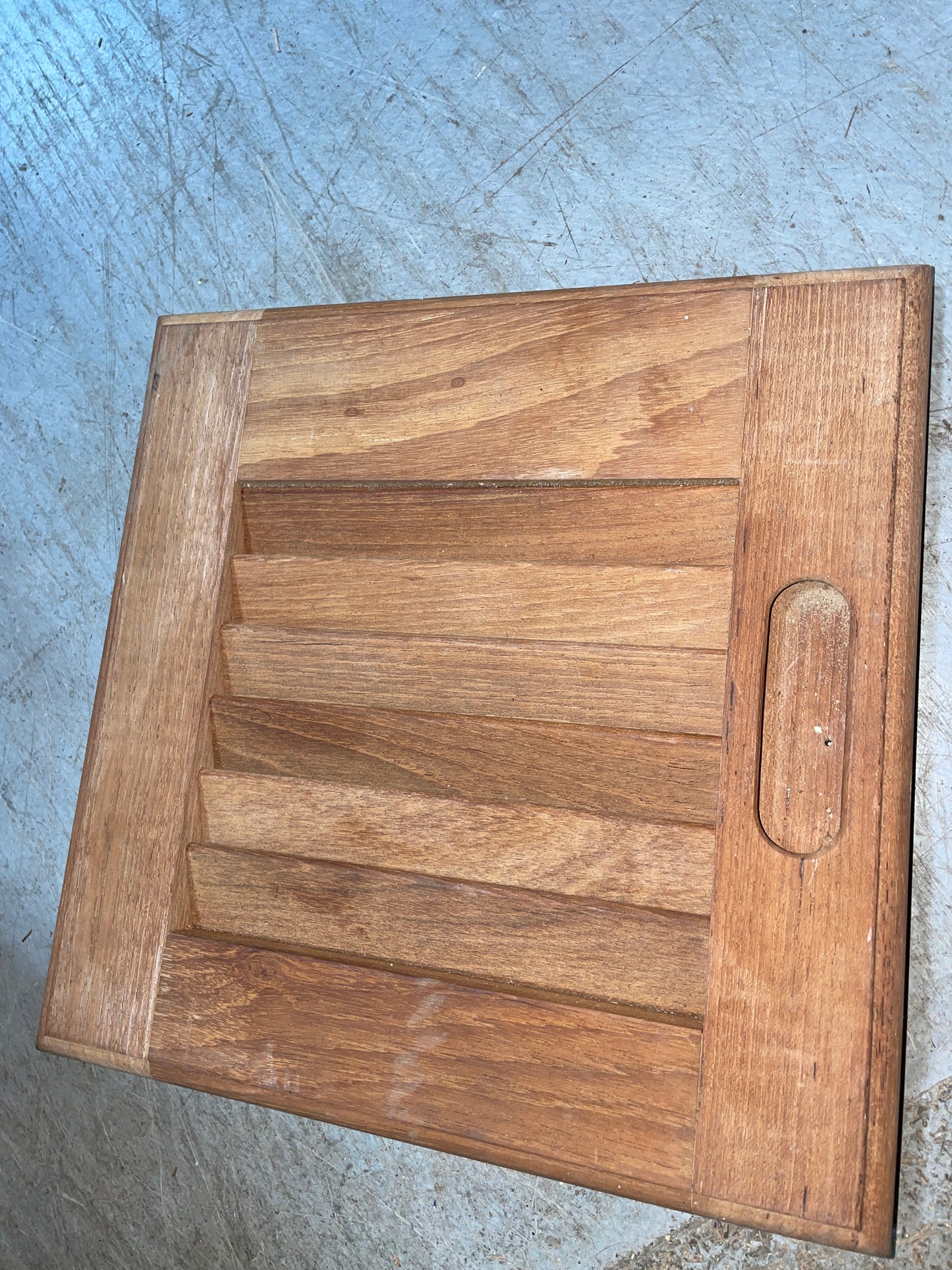 Catalina 30 Seateak Louvered Door With Frame 12”x12” - LIKE NEW #103
