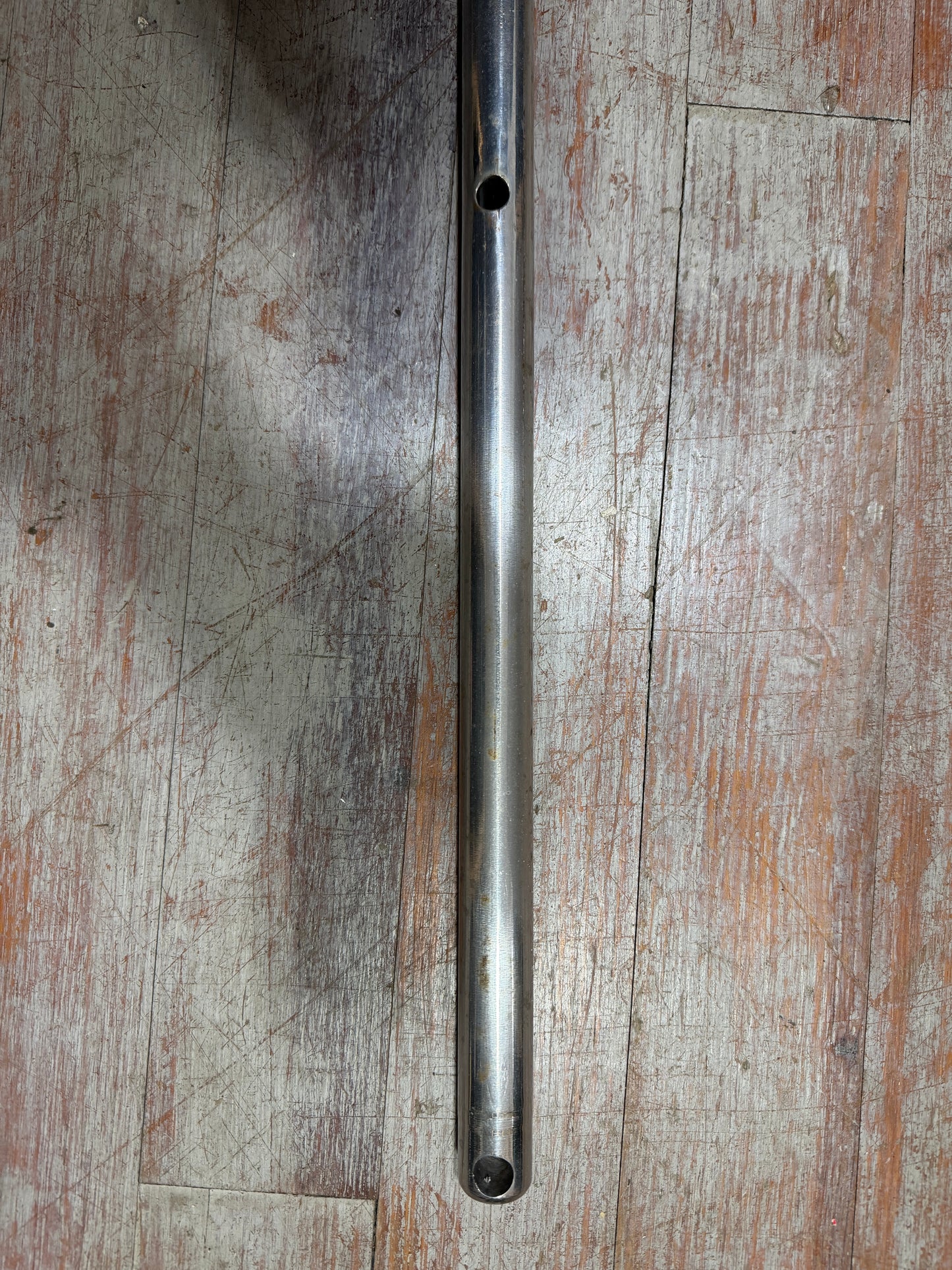 30 3/4" LONG - Double Lifeline Stainless Steel Stanchion - NO BASE - RAFIKI 35