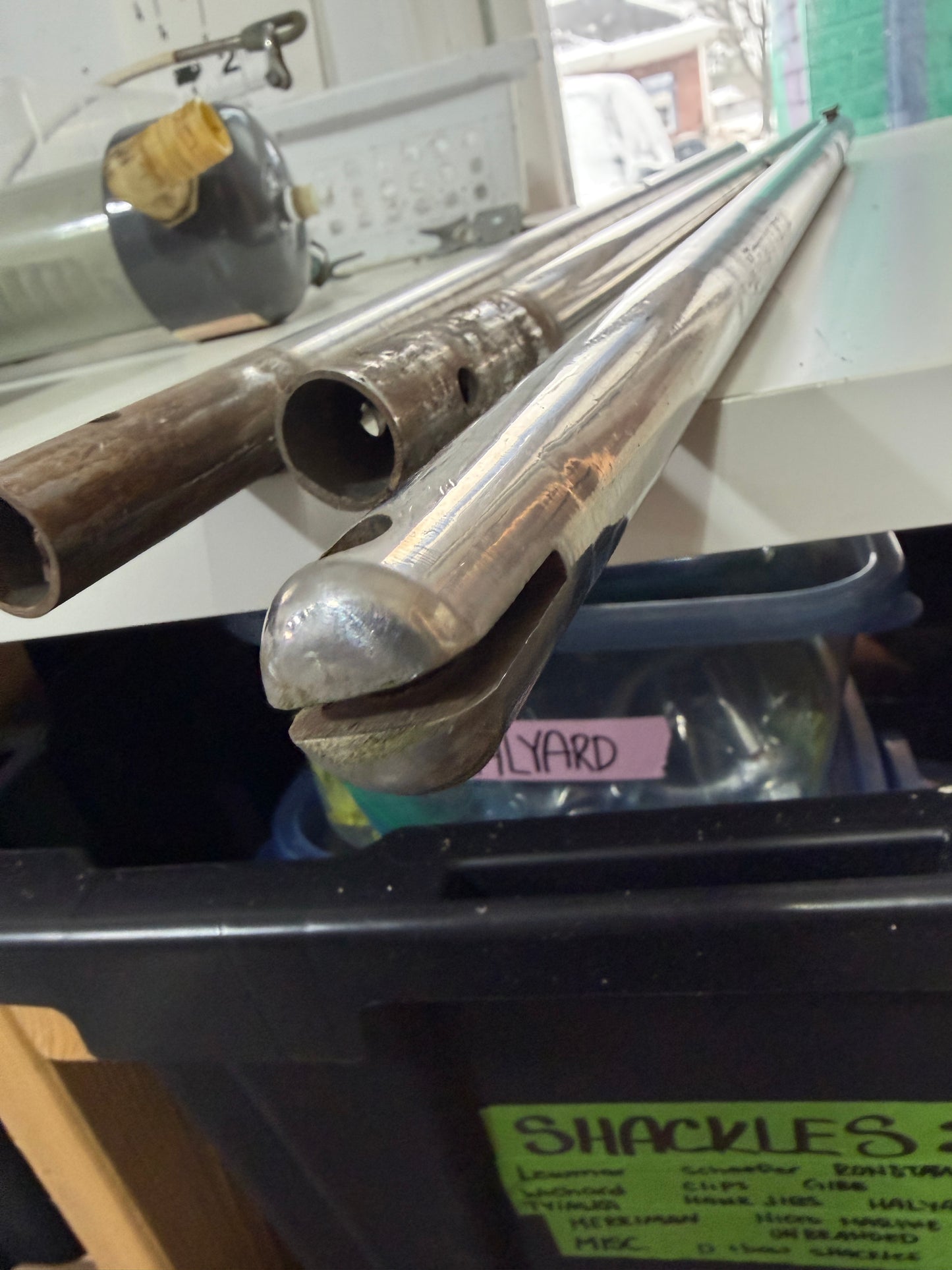 30 3/4" LONG - DOUBLE LIFELINE STAINLESS STEEL STANCHION GATE- NO BASE - RAFIKI 35