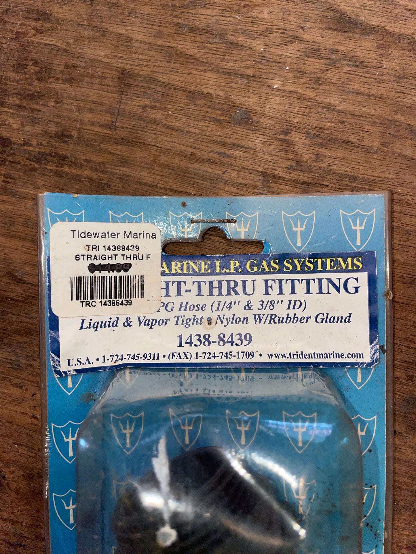 Straight-Thru Fitting-ID 1/4” & 3/8” NEW
