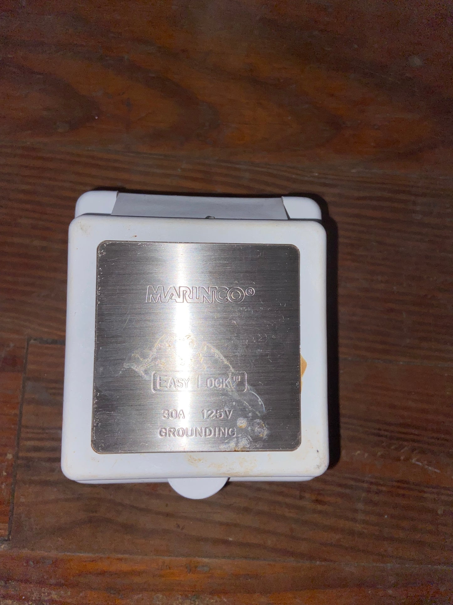 Marinco Easy Lock 30A 125V Squared Shore Power Inlet