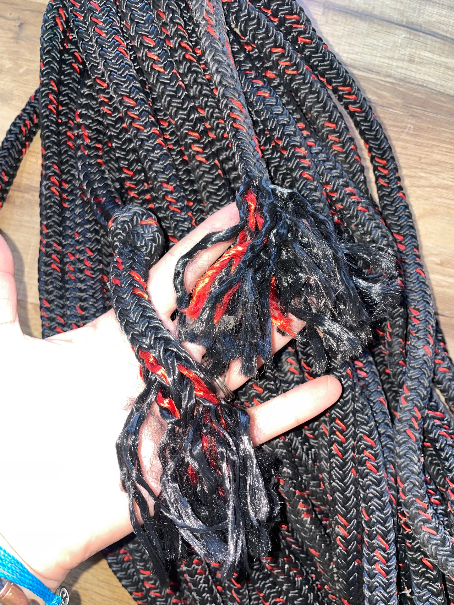 110’ OF 9/16” Double Braided Line