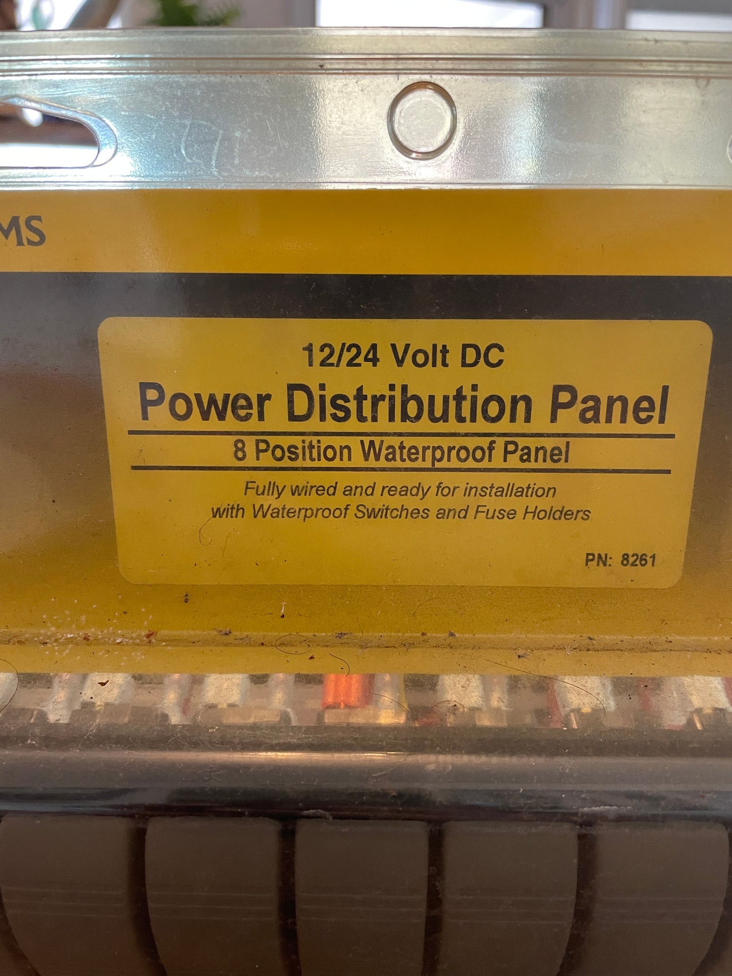 BSS 12/24 Volt DC 8 Position Waterproof Distribution Panel- NEW