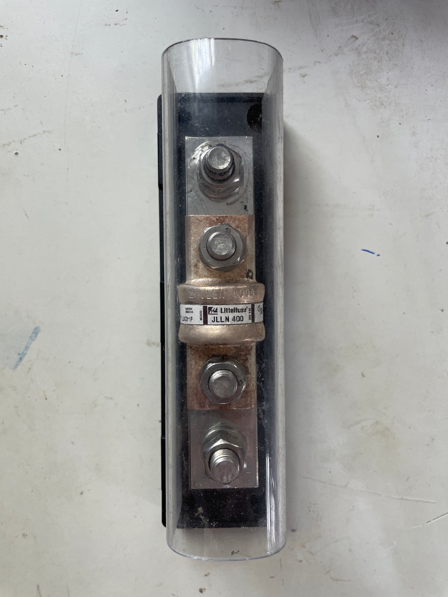 DELTEC CO. 4 Buss Terminal With Little-fuse JLLN500 Fuse